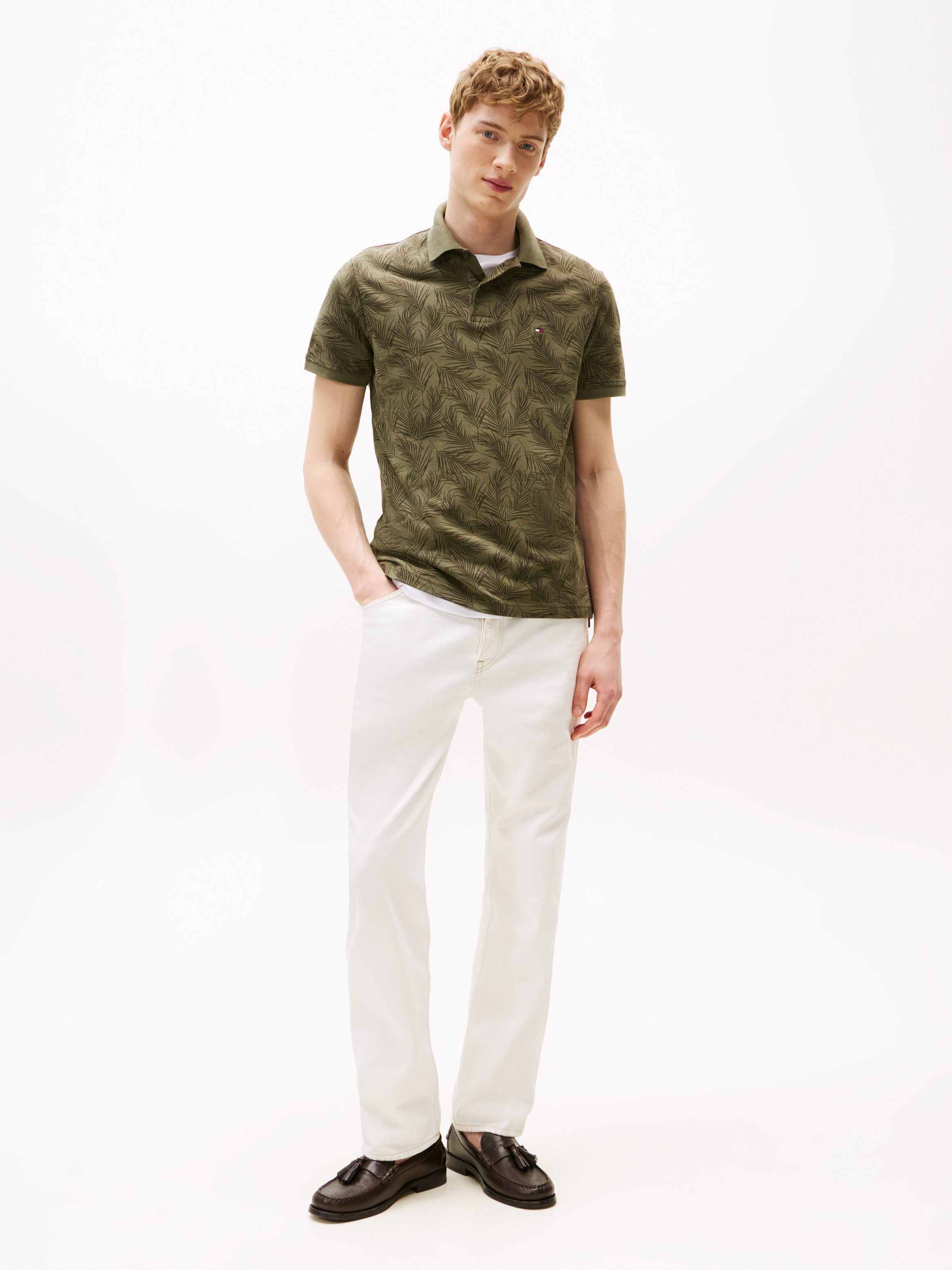 Tommy Hilfiger Poloshirt LEAF AOP REG günstig online kaufen