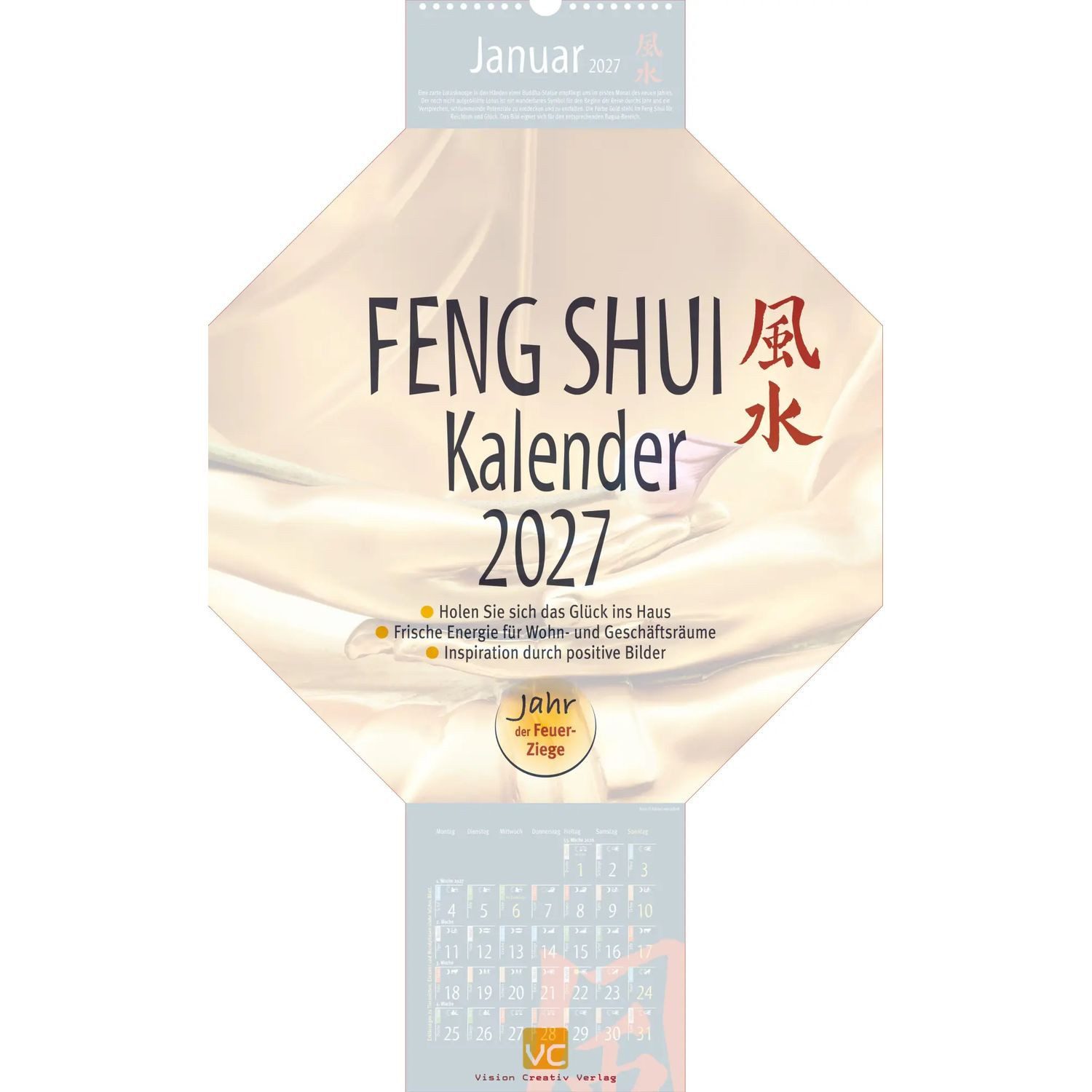 Vision Wandkalender Feng-Shui-Kalender 2027