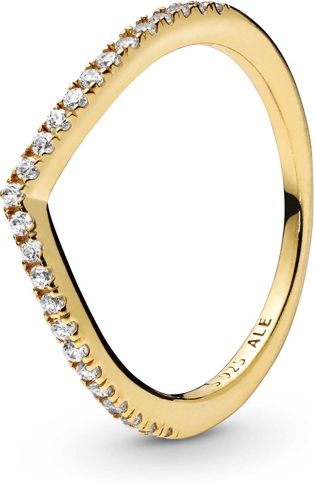 Pandora Fingerring Pandora Funkelnder Wishbone Ring günstig online kaufen