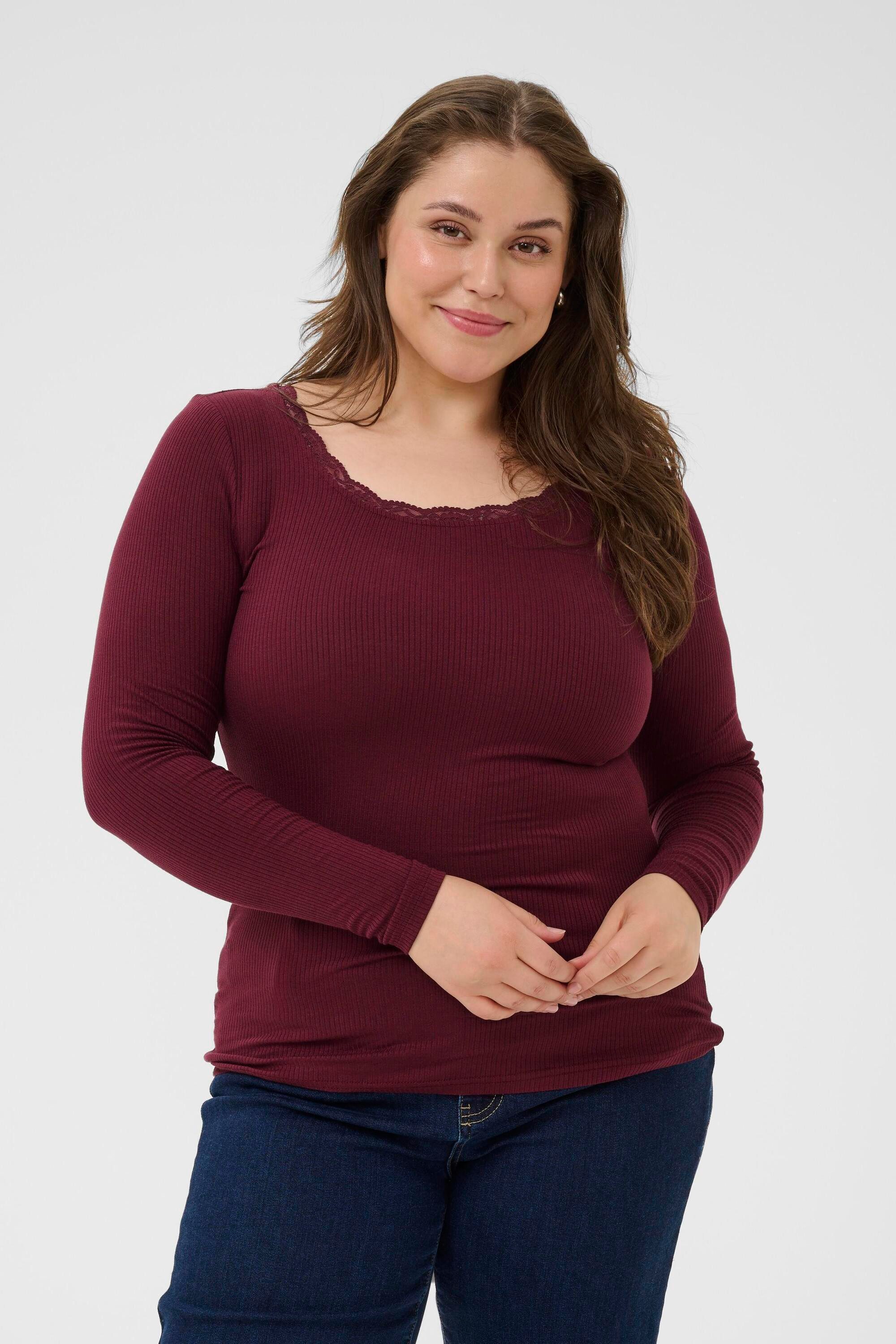 Langarmbluse Langarm-Shirt KComia