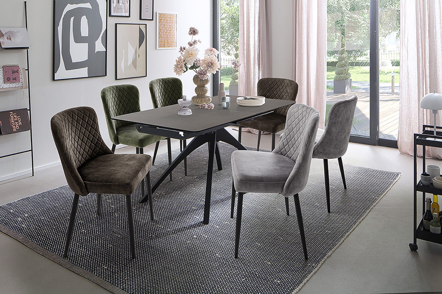MCA furniture 4-Fußstuhl ABOSHI Esszimmerstuhl (4er günstig online kaufen