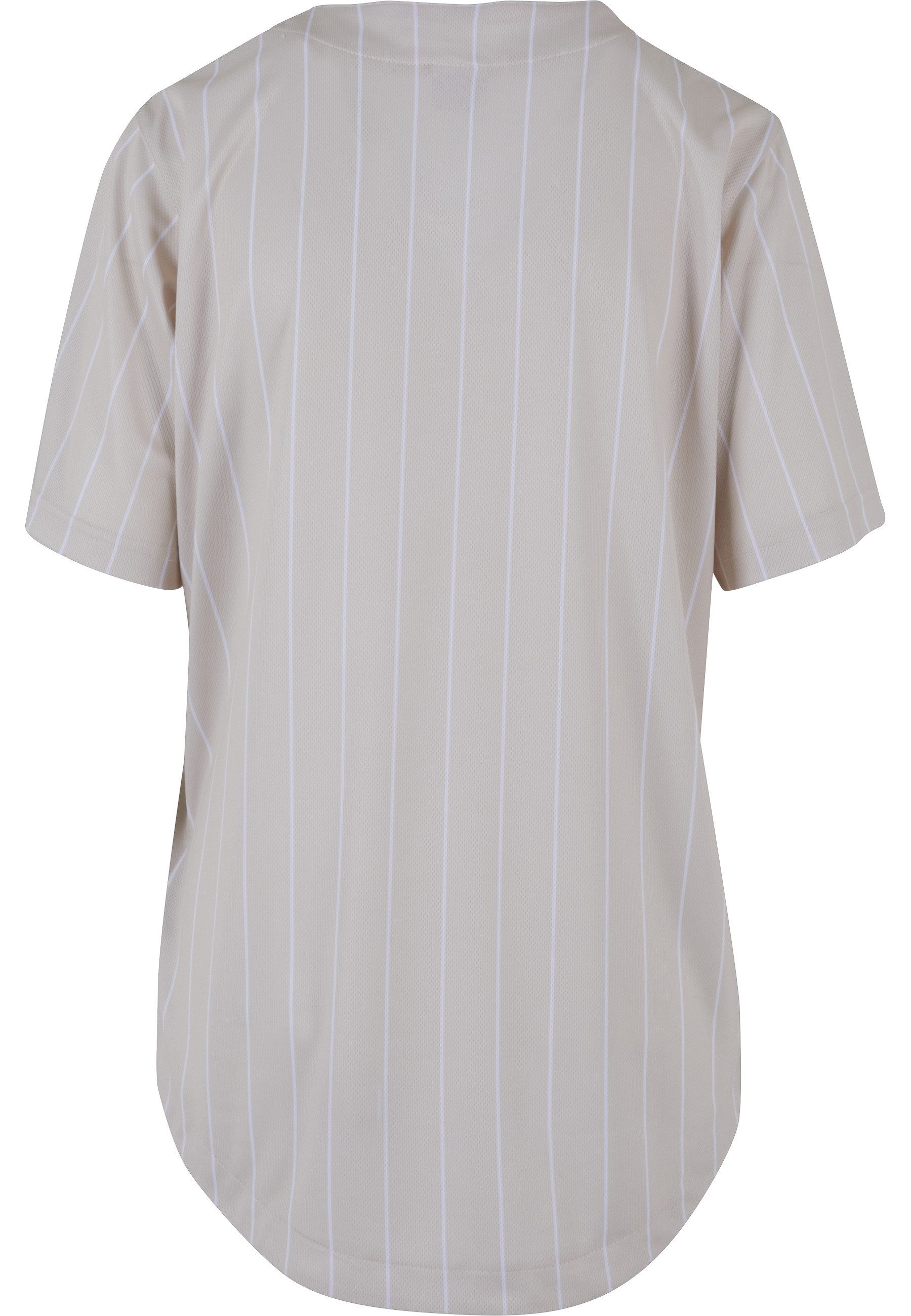 Karl Kani Kurzarmshirt Karl Kani Damen KW233-035-1 KK Varsity Pinstripe Baseball Shirt (1-tlg)