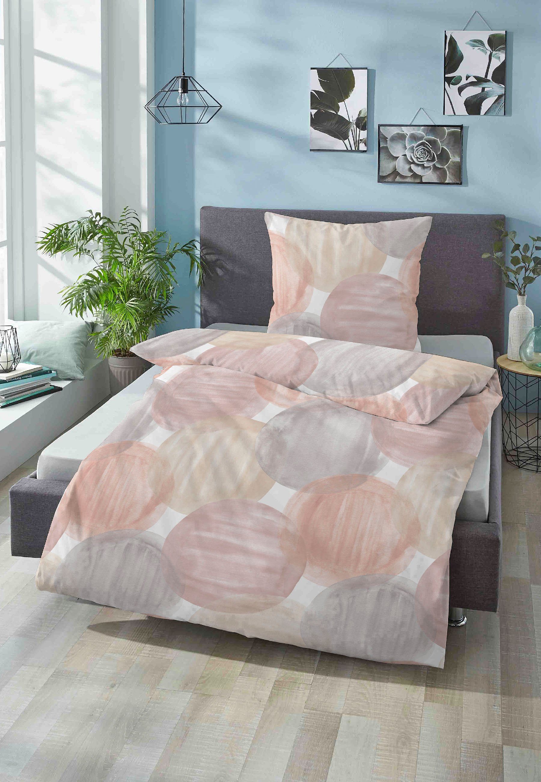 Biberna Bettwäsche Laura, Mako-Satin, 2 teilig, günstig online kaufen