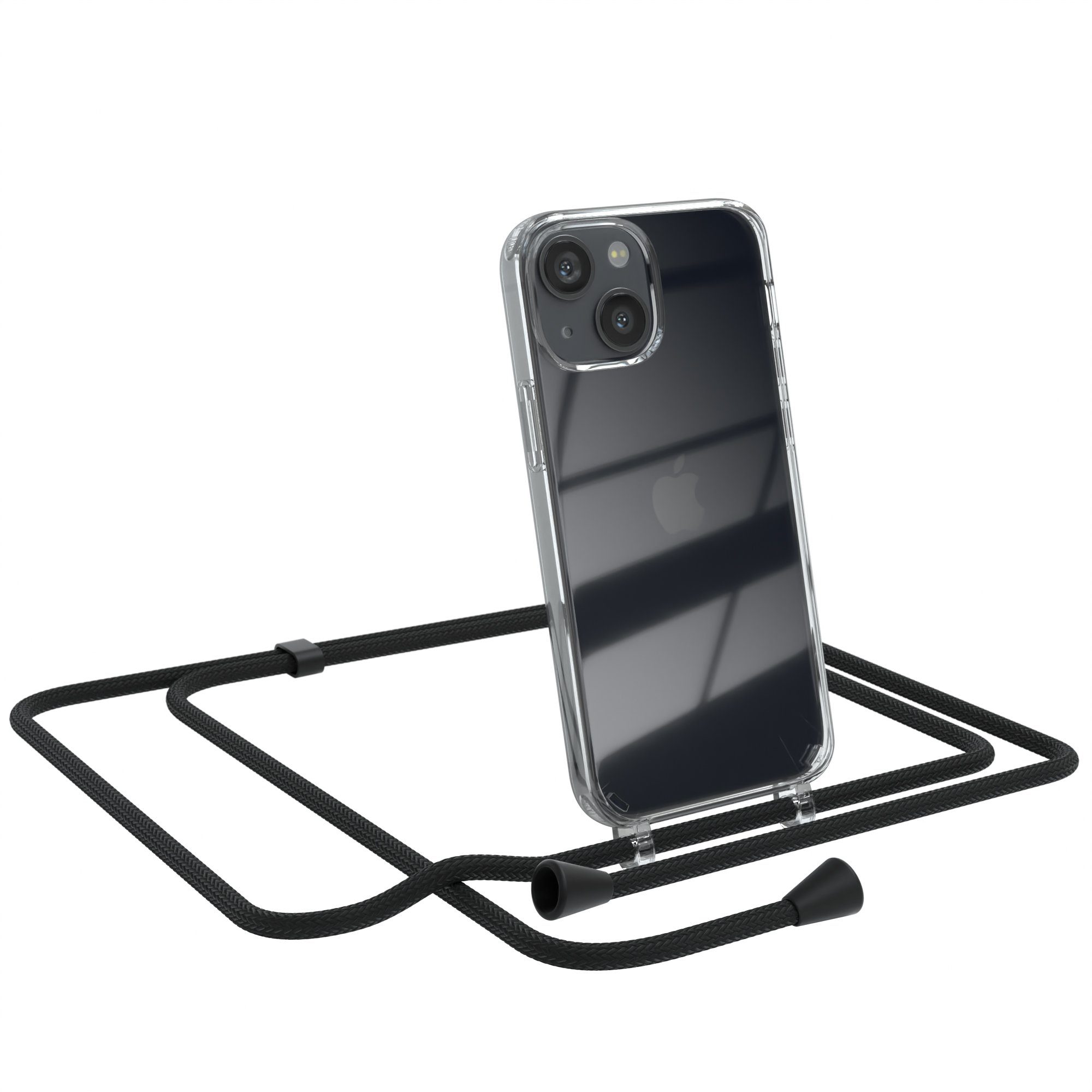 Handykette Kette Clips Schwarz für Apple iPhone 13 Mini