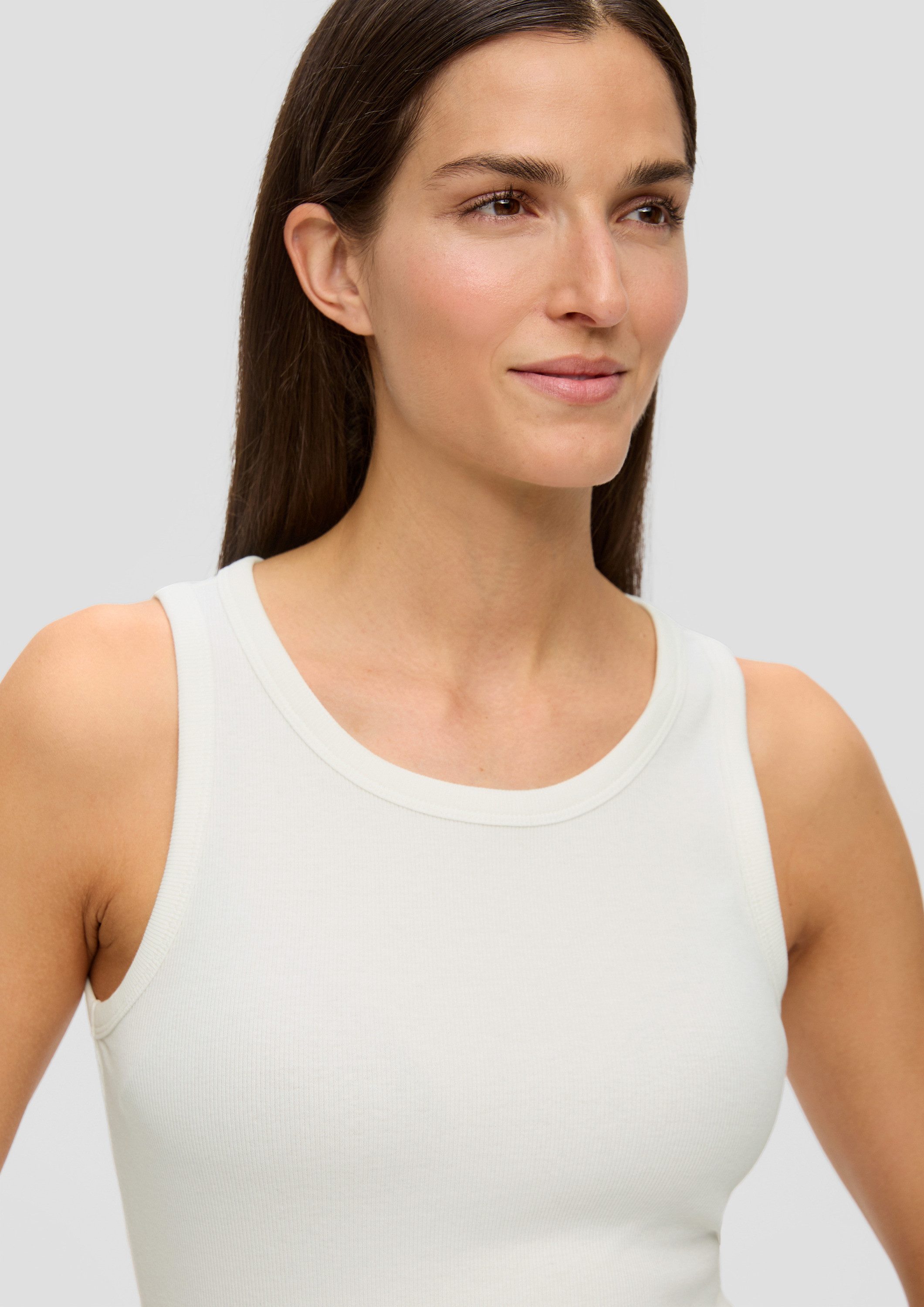 s.Oliver Muscleshirt T-Shirt Tanktop mit Rippstruktur