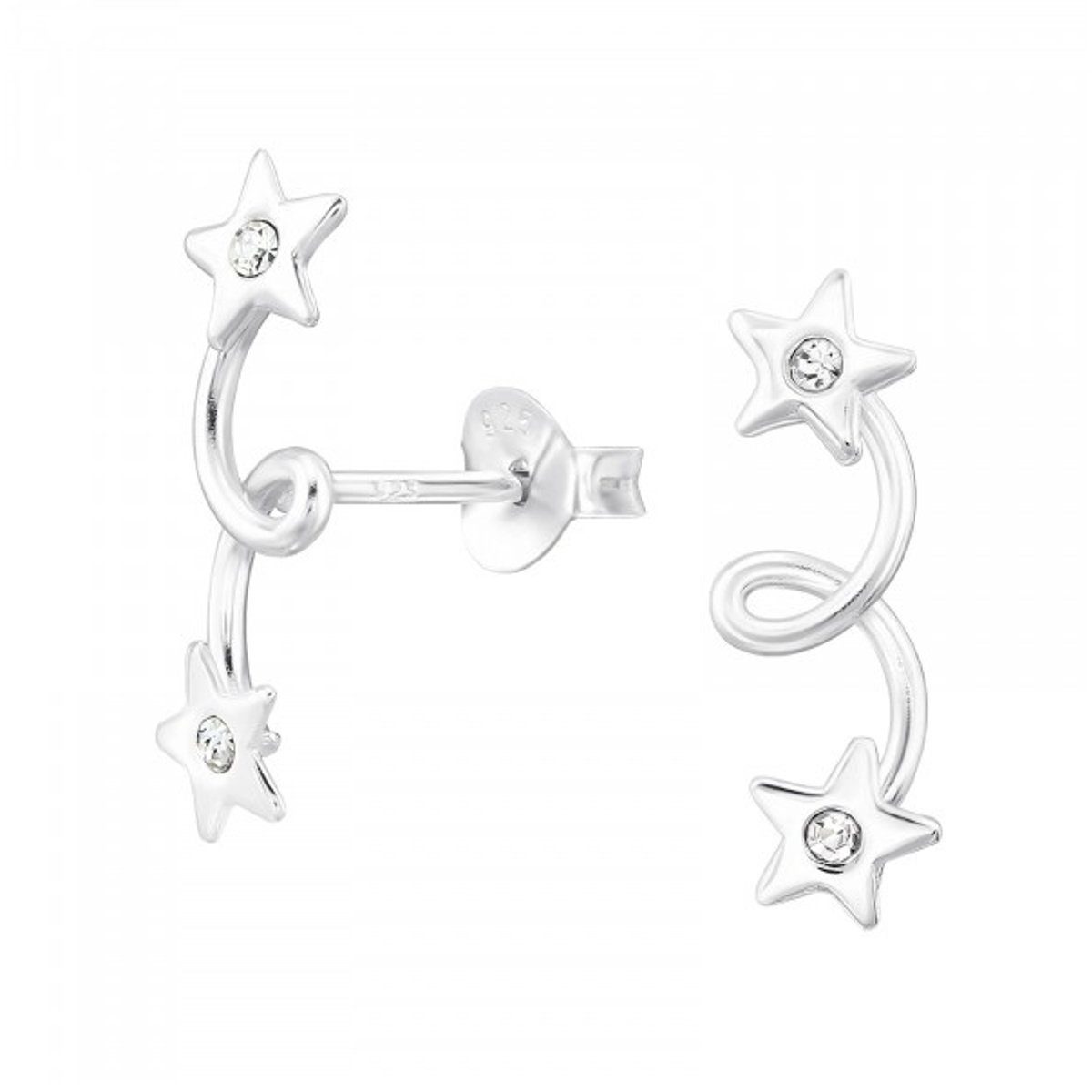 ALEXANDER YORK Paar Ohrstecker CLIMBER STERNE Kristall, 2-tlg., 925 Sterlin günstig online kaufen