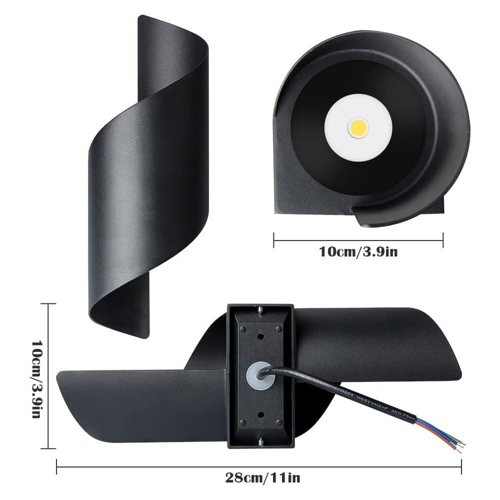 BlingBin LED Wandleuchte LED Wandleuchte,10W Wandlampe,IP65 günstig online kaufen
