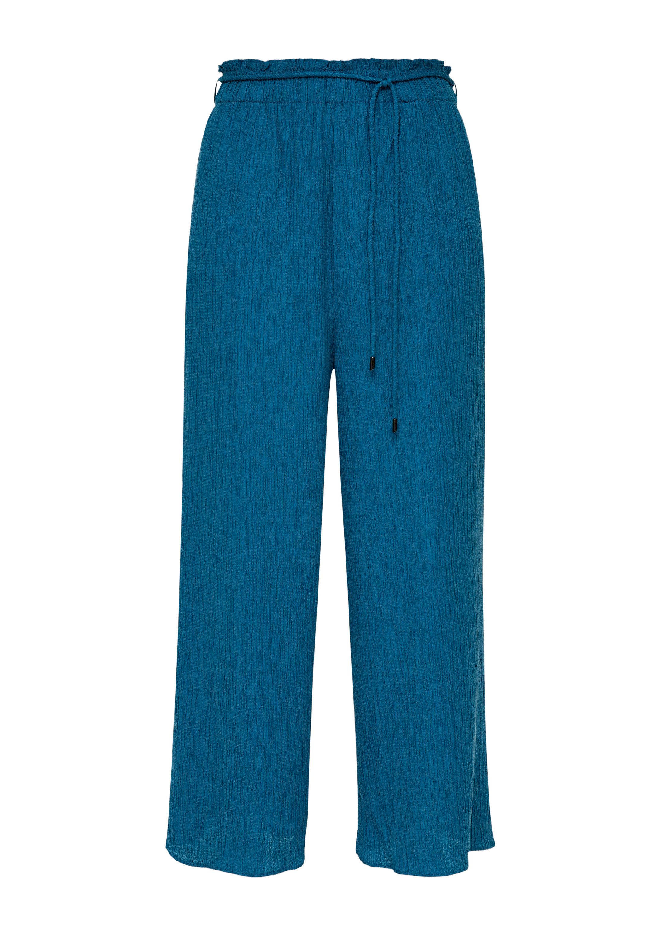 s.Oliver Culotte Hose Loose: Culotte mit Crinkle-Struktur