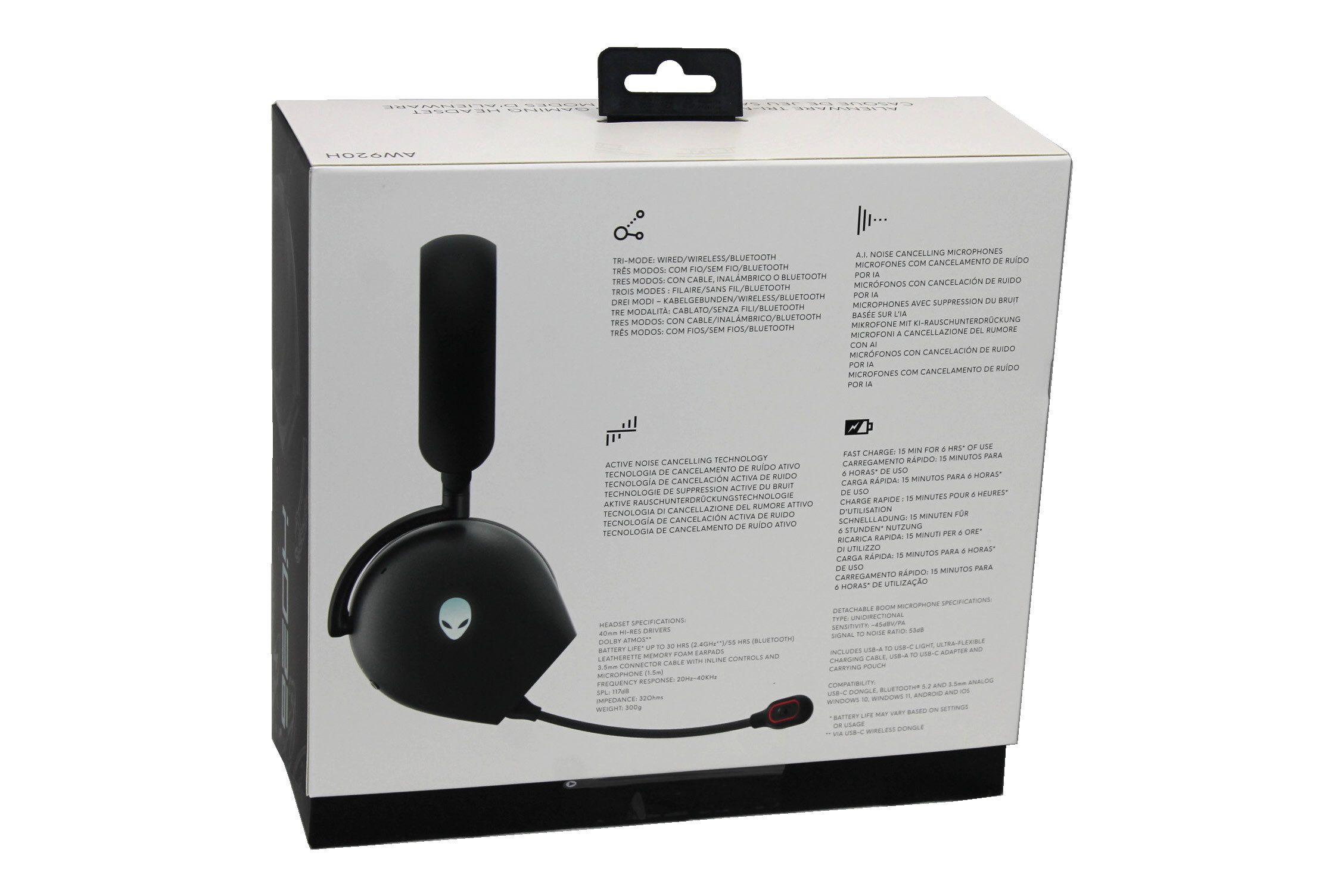 Dell Alienware AW920H - Wireless Gaming Headset Bluetooth-Kopfhörer
