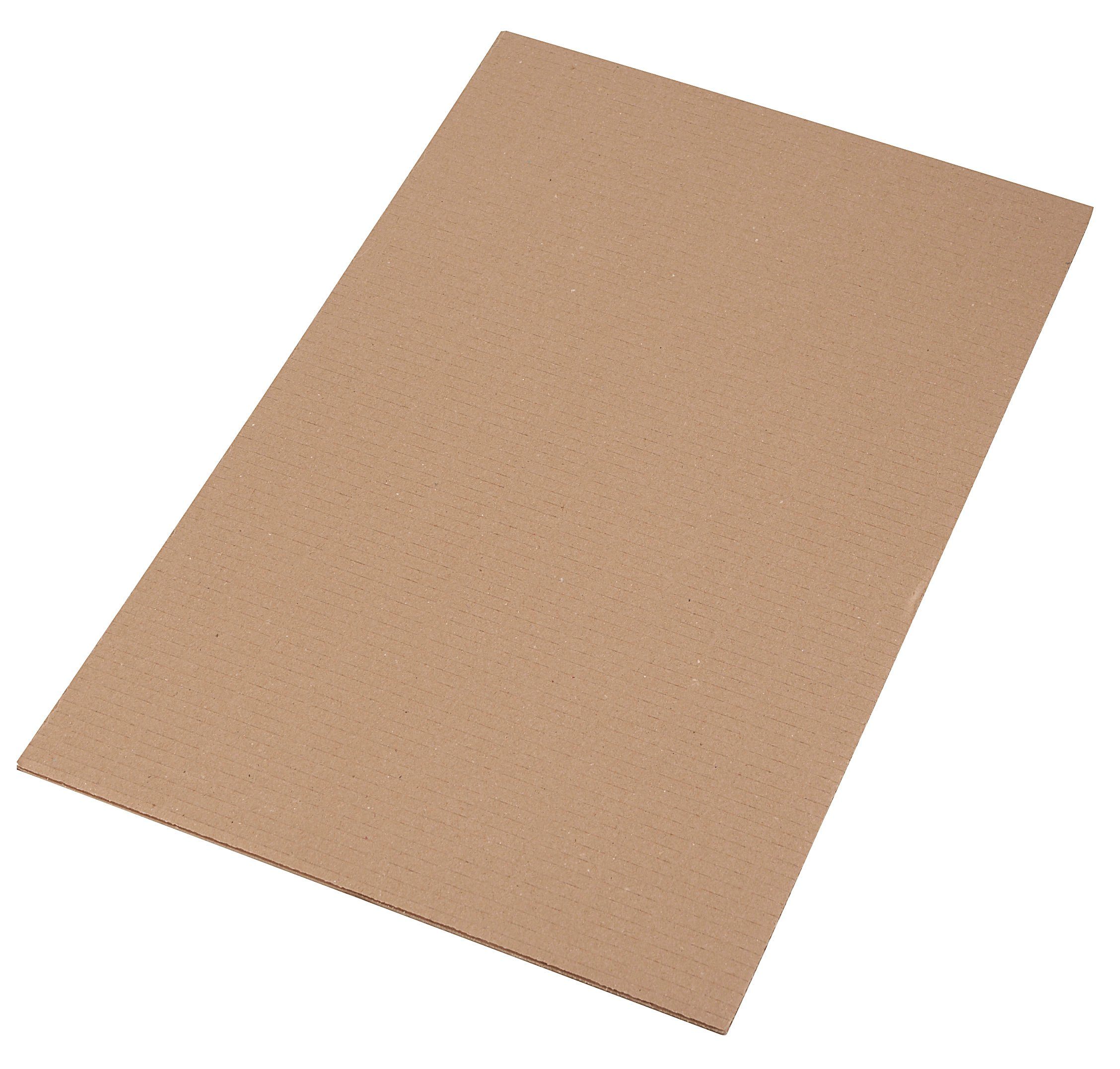 Papierkarton Wellpappzuschnitt, 2-wellig, 38 cm x 60 cm