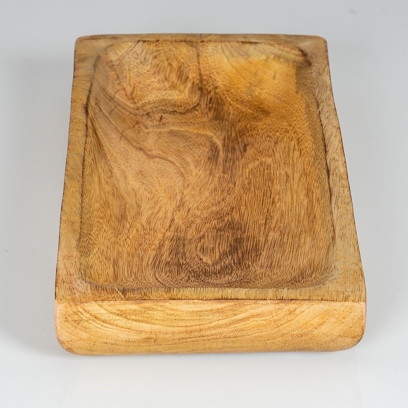 Levandeo® Obstschale Tischdeko cm Dekotablett, 31x15 Holzschale Tablett Mango