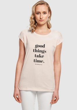 Merchcode T-Shirt Merchcode Damen Ladies Good Things Take Time T-Shirt (1-tlg)