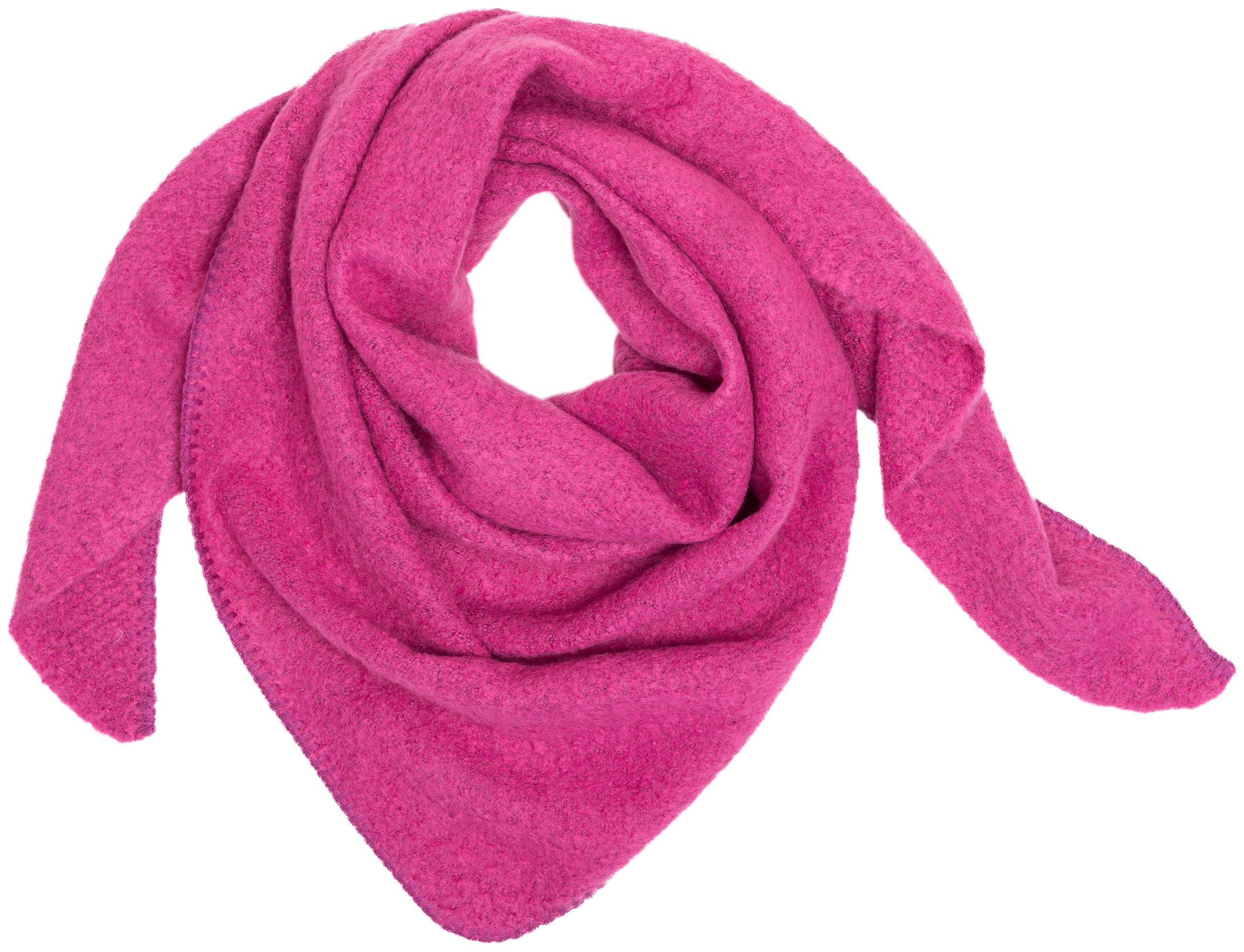 Caspar Modeschal SC525 Damen mitteldicker XXL Winter Schal Dreieckstuch unifarben. € 29,95
