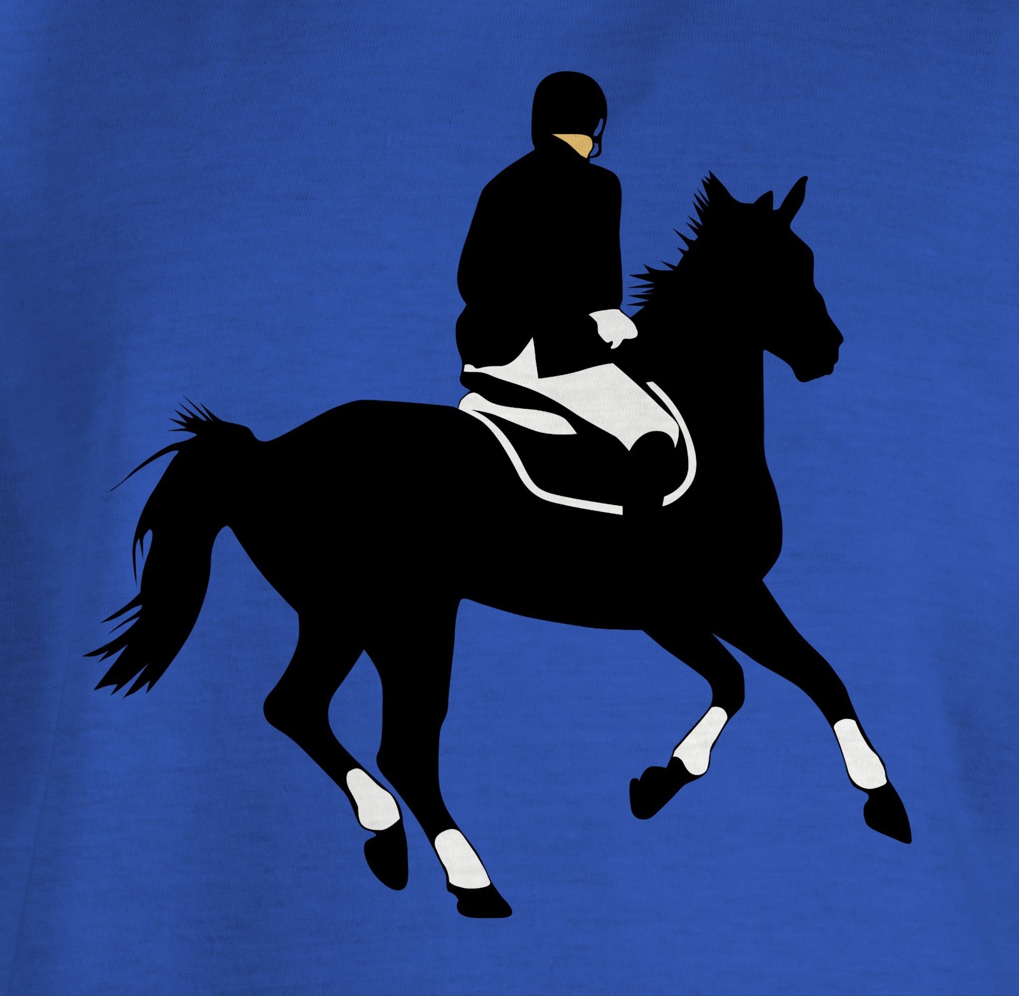 Pferd Pferd Dressur Dressurreiten 3 Reiter Royalblau Shirtracer T-Shirt