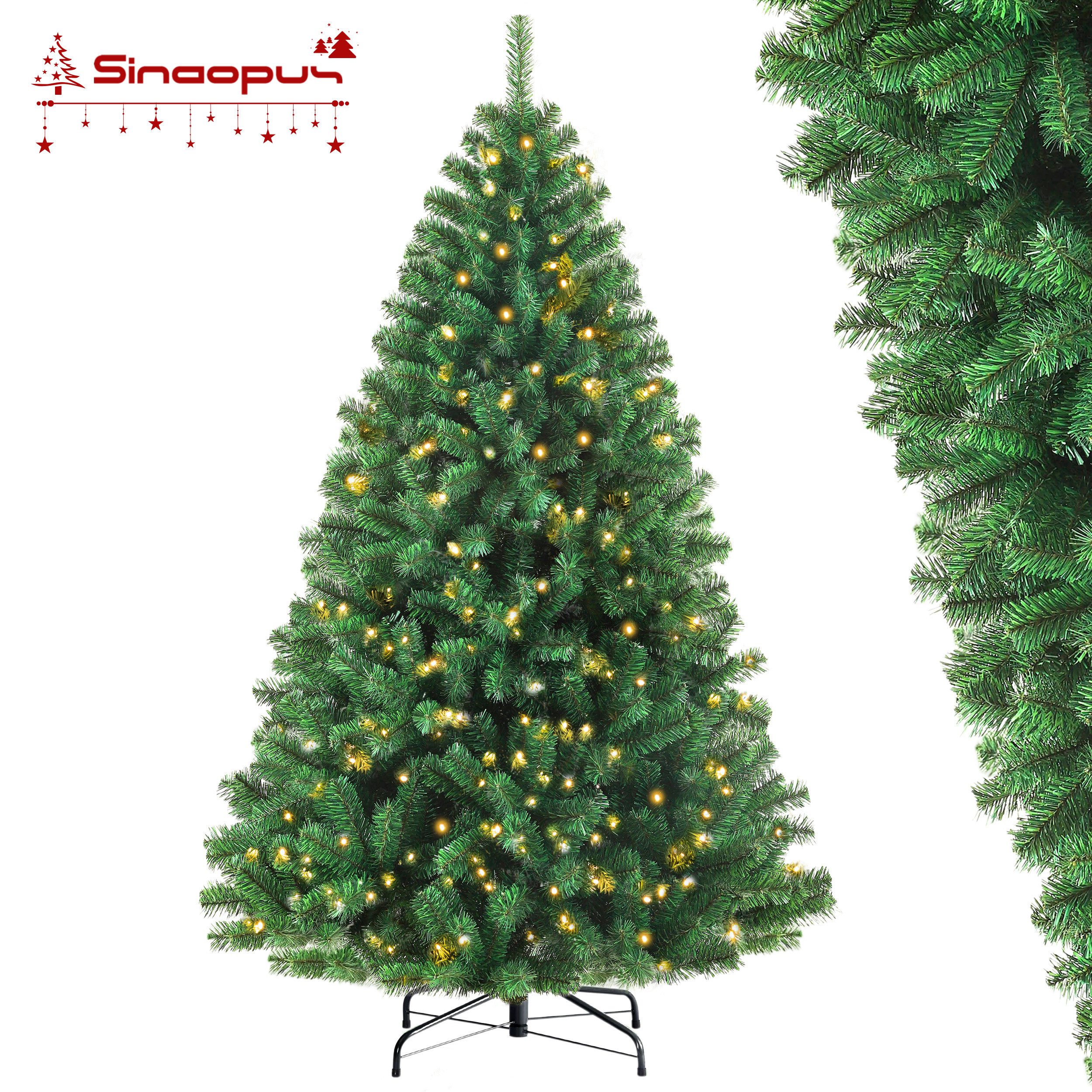 Vankel Künstlicher Weihnachtsbaum mit Beleuchtung, 8 Lichtmodi, 180cm Weihn günstig online kaufen