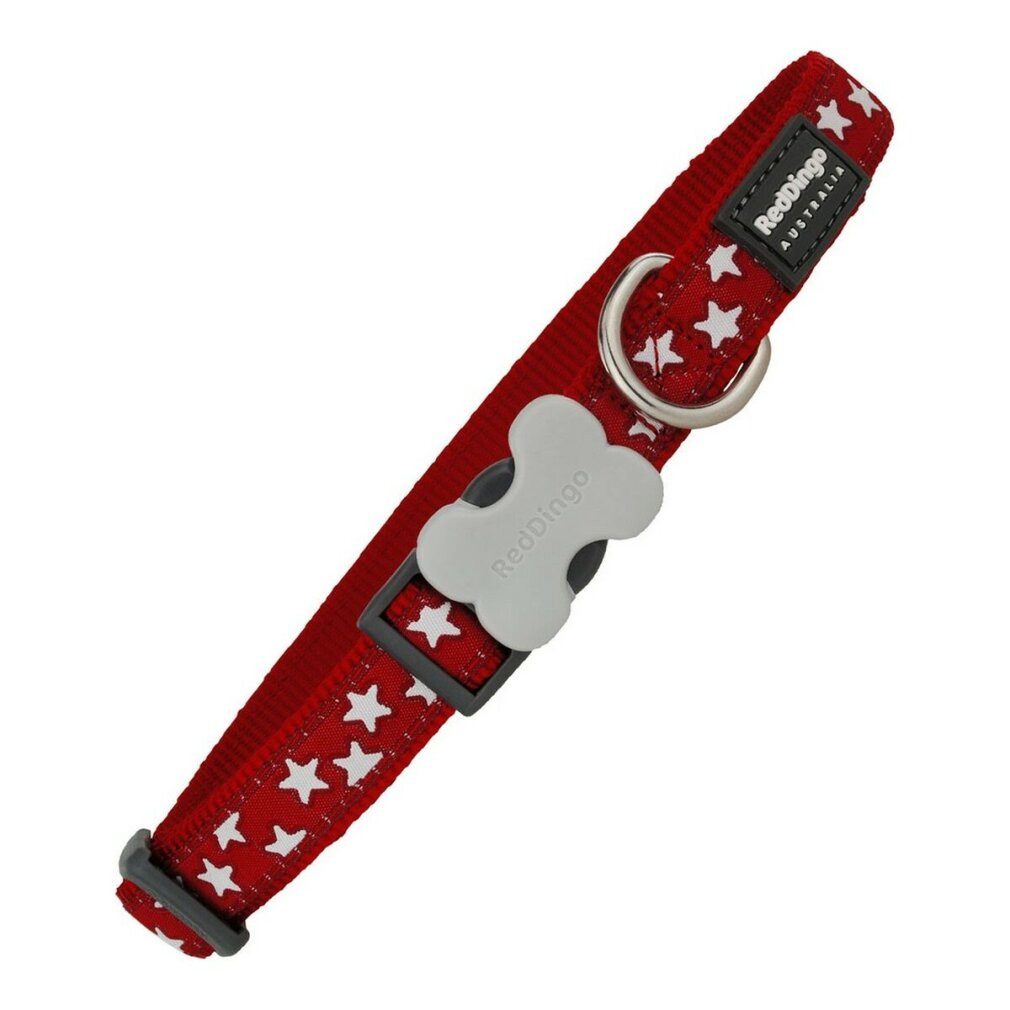 Red Dingo Hunde-Halsband Hundehalsband weich Stern Sterne (1,5 x 24-36 cm)