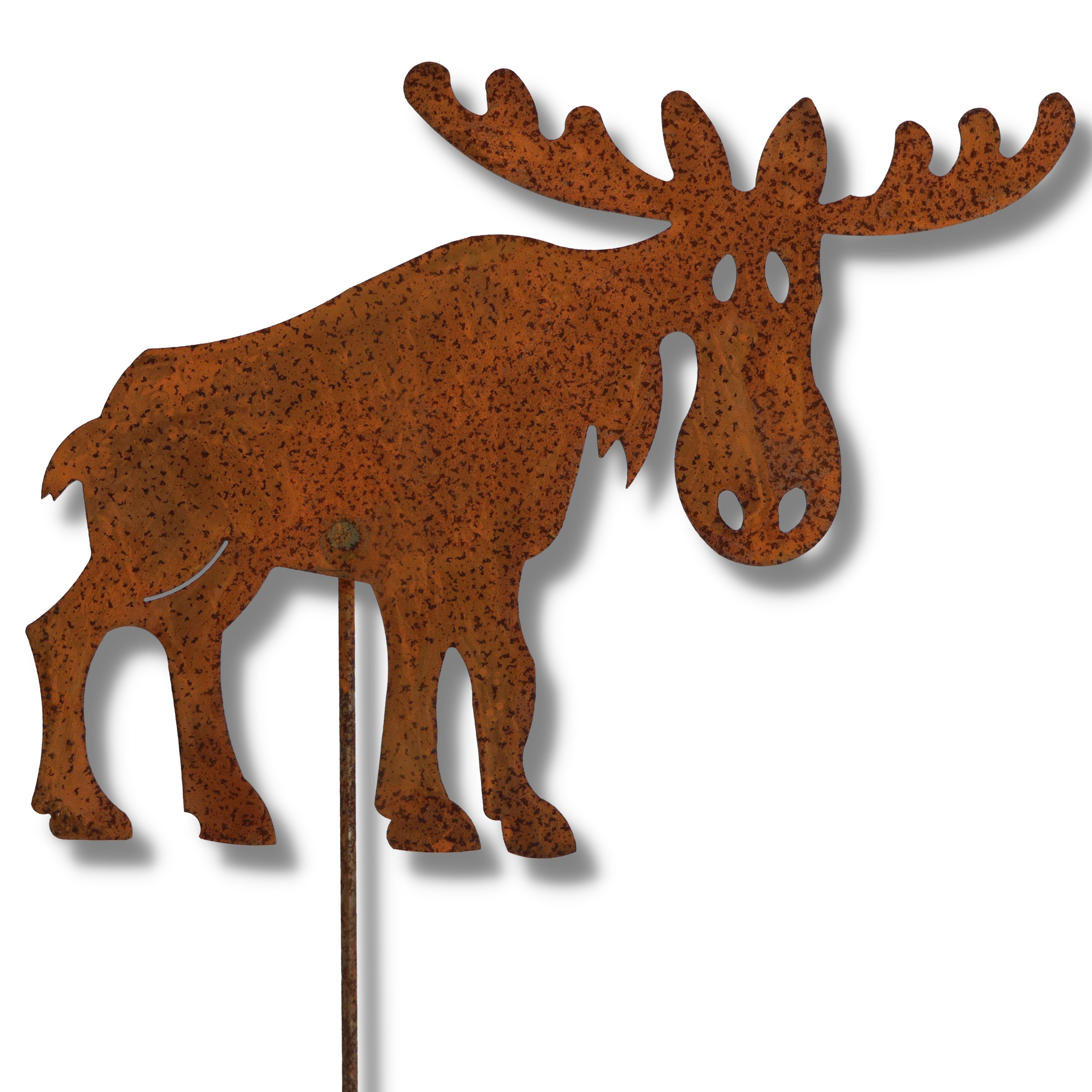 Rostikal Weihnachtsfigur Elch Weihnachtsfigur Rost Stecker günstig online kaufen