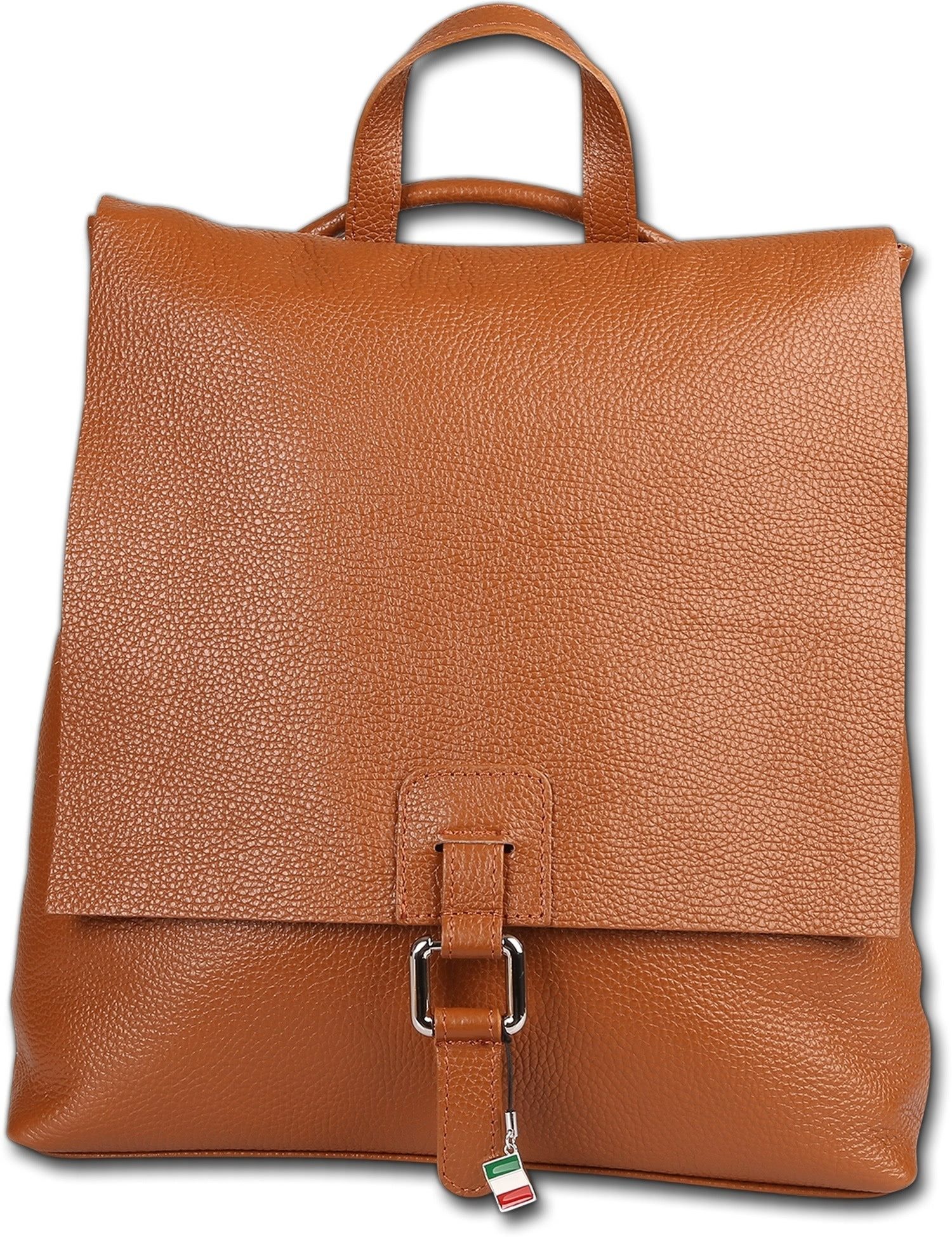 FLORENCE Cityrucksack Florence Rucksack Damen Echtleder (Cityrucksack, Cityrucksack), Damen Rucksack Echtes Leder hellbraun