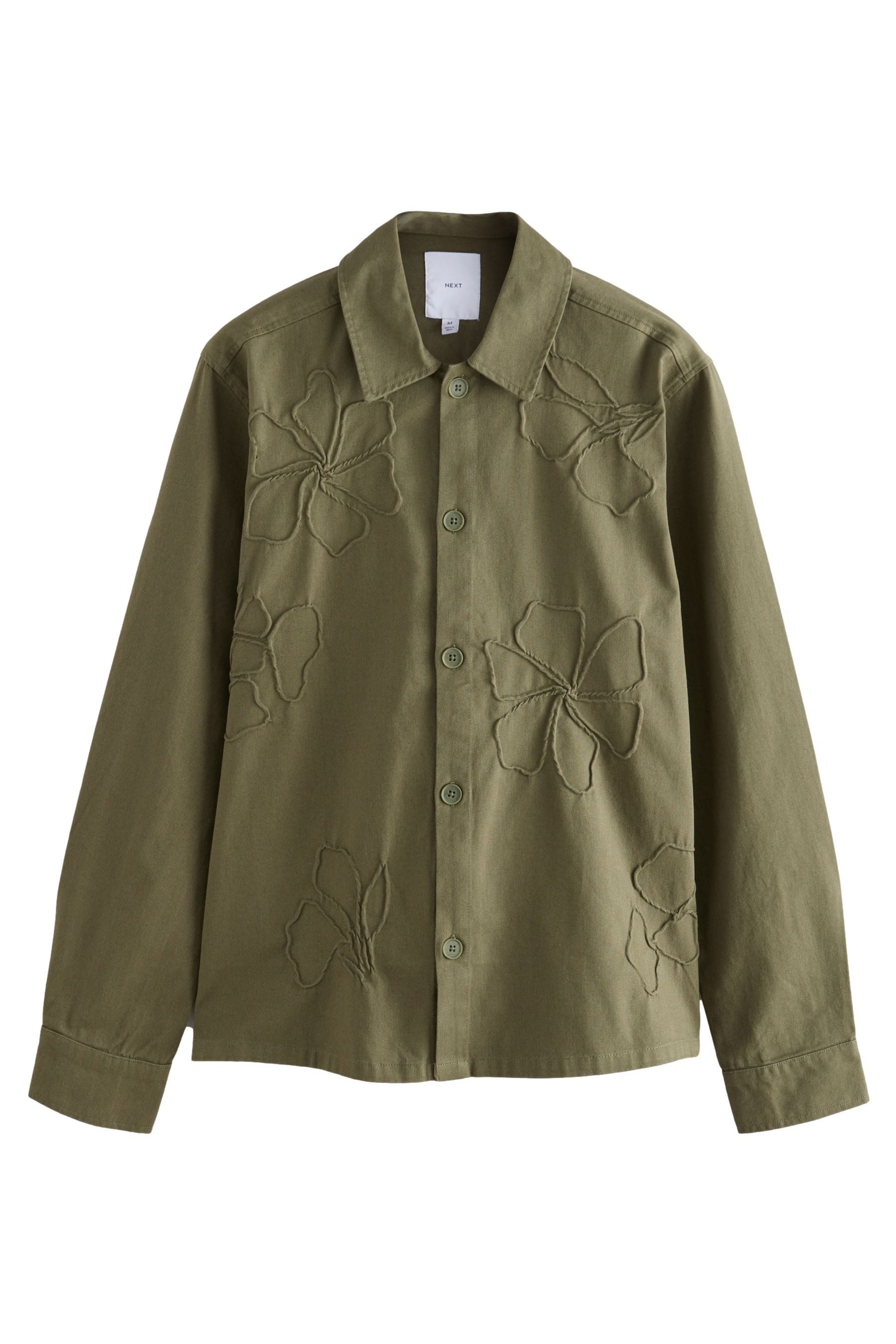 Hemdjacke Bestickte Hemdjacke aus 100 % Baumwolle