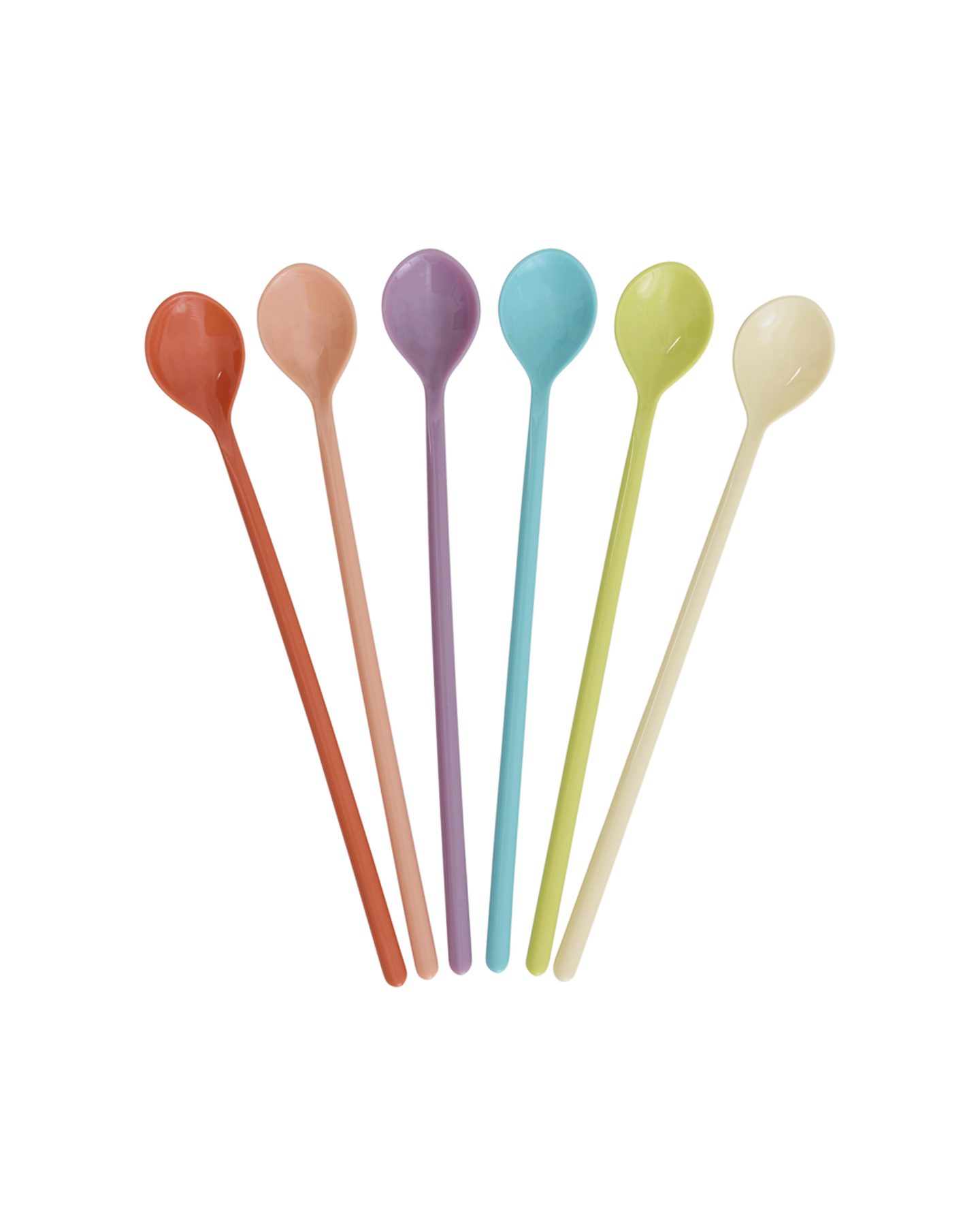 rice Latte-Macchiato-Löffel Rice Melamin Latte Löffel - Pastellfarben
