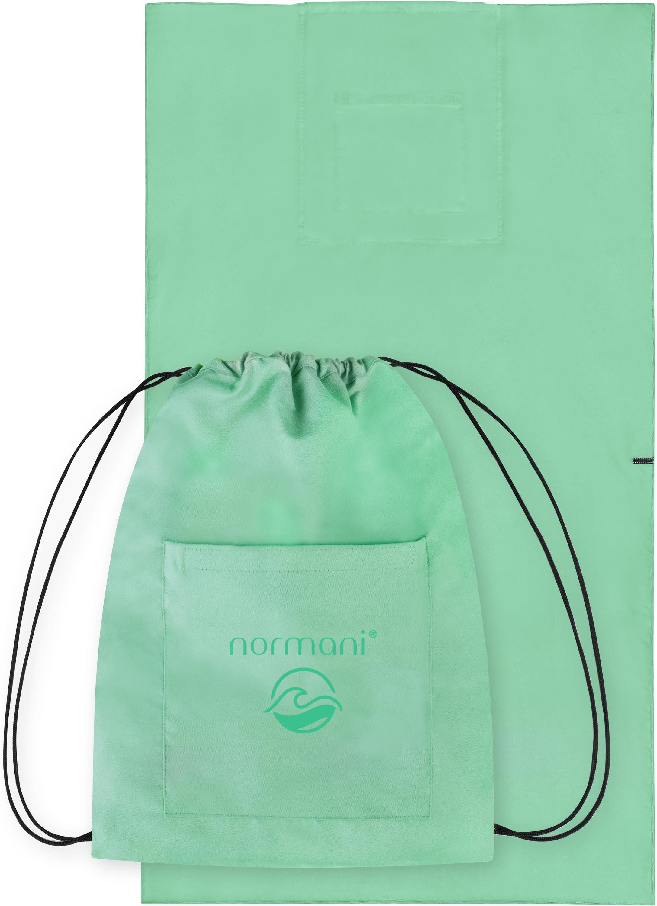 normani Badetücher Badehandtuch mit Rucksackfunktion, Polyester (1-St), Badetuch mit Rucksackfunktion