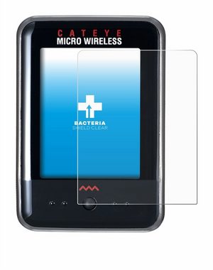 upscreen Schutzfolie für Cateye Micro Wireless, Displayschutzfolie, Folie Premium klar antibakteriell
