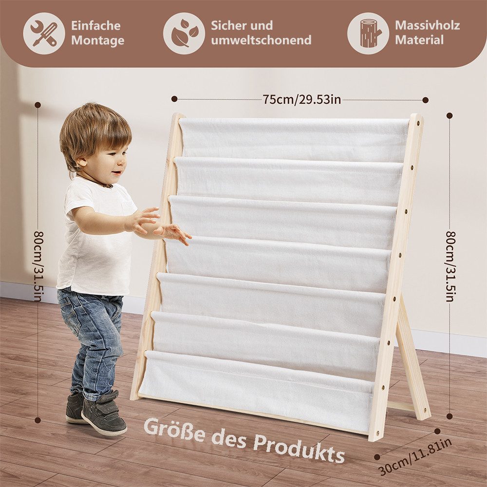 NUODWELL Bücherregal 6-Stöckige Kinder Bücherregal, Kleinkind günstig online kaufen