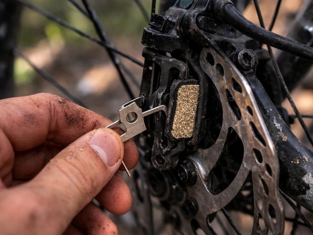 VERK GROUP Bremsbelag Fahrrad Bremsbeläge 1 Paar Scheibenbremse Disc Pads E-Bike (Paar, 2-St), Inklusive Montagefeder, Für Scheibenbremsen – Bild 2 von 5