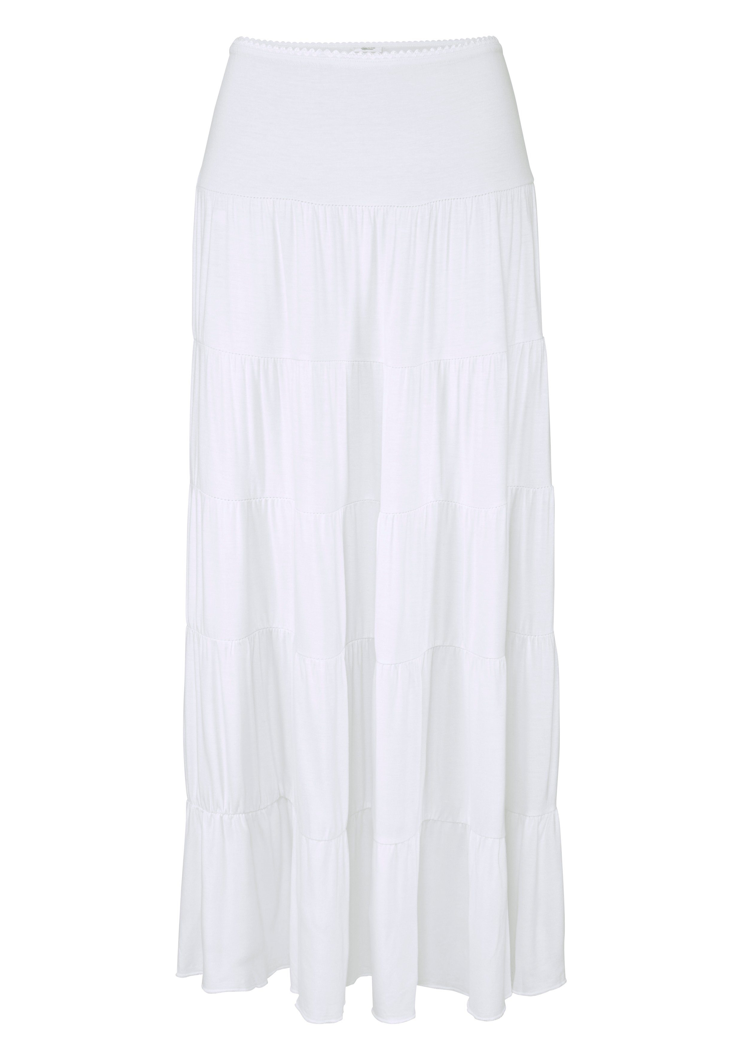 Beachtime Maxirock mit Volants, elastischer Jerseyrock, Strandrock. € 29,99