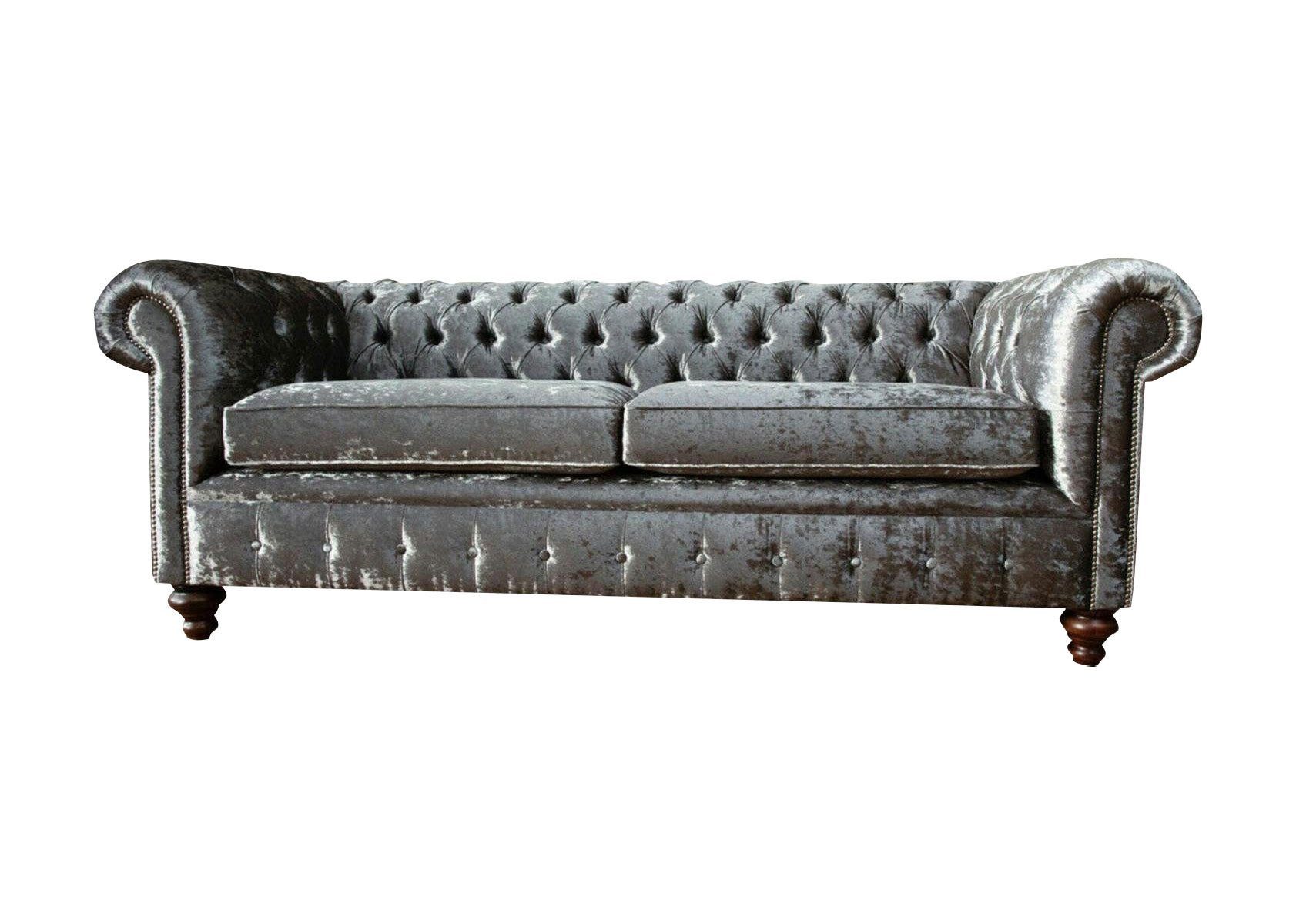 Xlmoebel Chesterfield-Sofa Elegantes Chesterfield-Sofa aus massivem Holz, handgefertigt, Hergestellt in Europa