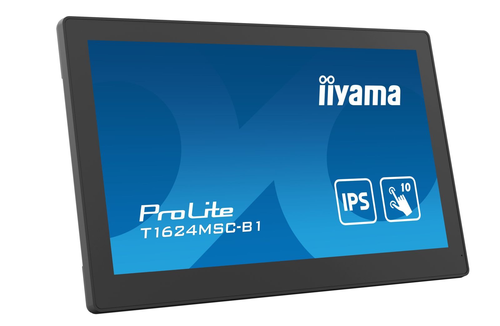 Iiyama T1624MSC-B1 39,62cm 15,6Zoll kapazitiv multitouch LED Backlight TFT-Monitor (1920 x 1080 px, Full HD, 25 ms Reaktionszeit, IPS, Touchscreen, Lautsprecher)