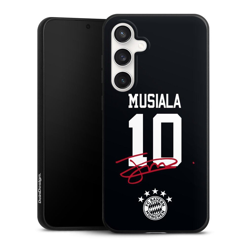 DeinDesign Handyhülle FC Bayern München Jamal Musiala FCB Musiala 10, Samsung Galaxy S24 FE 5G Organic Case Bio Hülle Nachhaltige Handyhülle