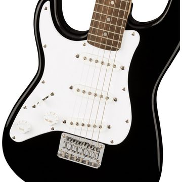 Squier E-Gitarre, Fender Mini Strat V2 Lefthand Black, E-Gitarren, ST-Modelle, Mini Strat V2 Lefthand Black - E-Gitarre