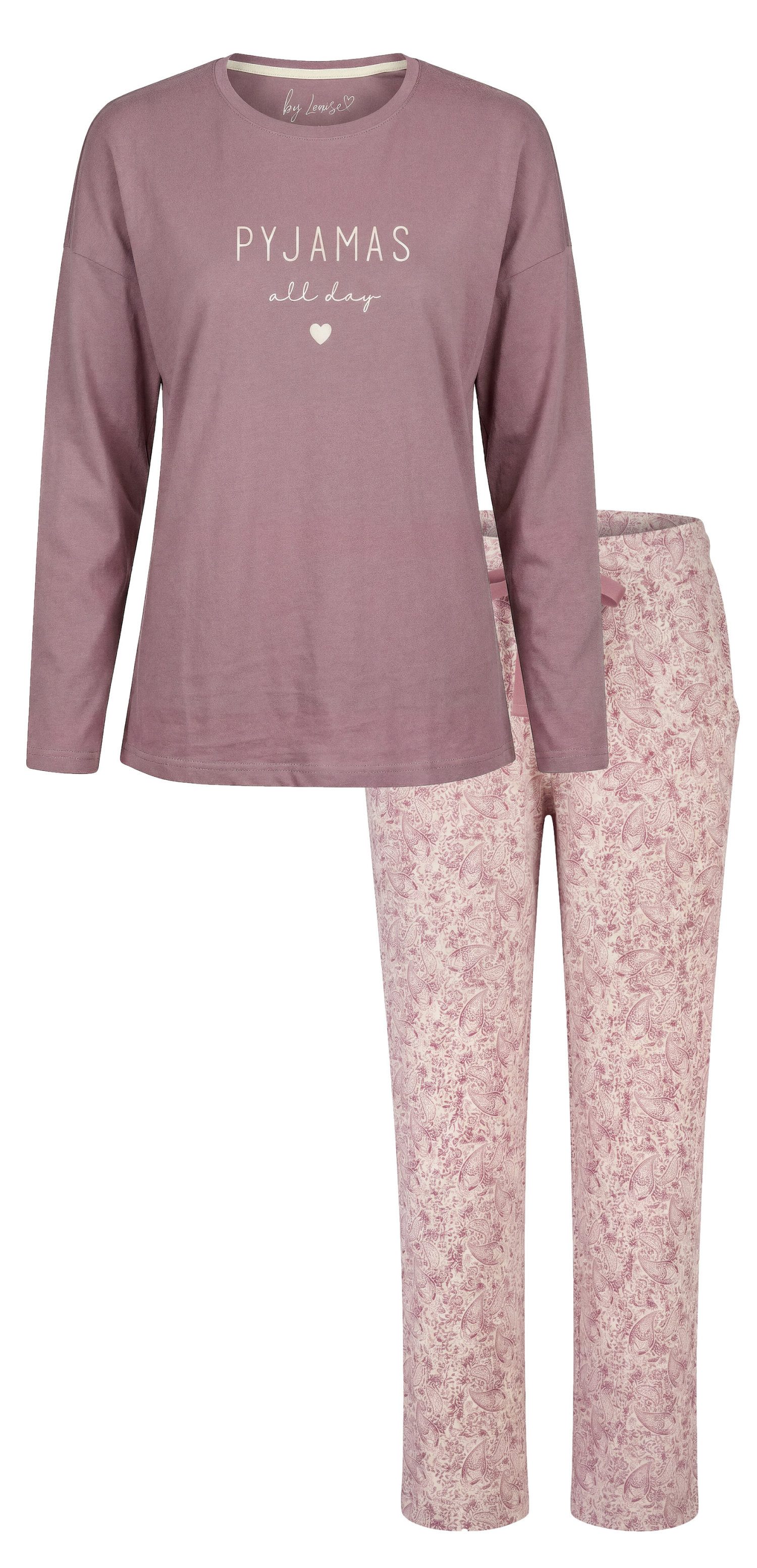 By Louise Schlafanzug Damen Pyjama modisch (2 tlg) Modisches Design