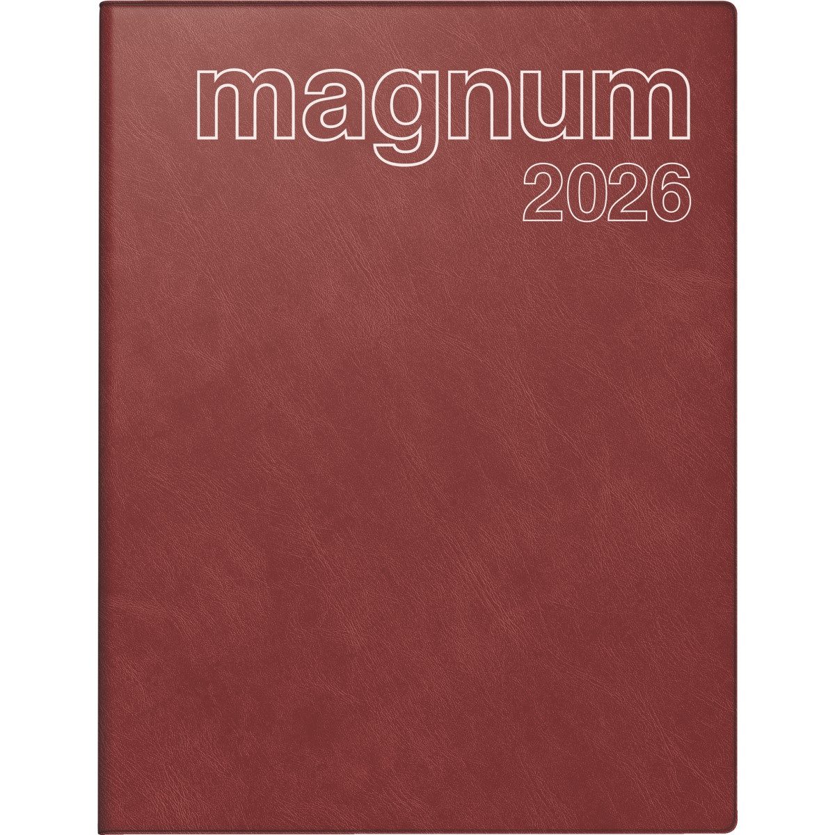 rido ide Buchkalender Buchkalender magnum 18,3x24cm 1 Woche/2 Seiten Kunststoff Catana weinr