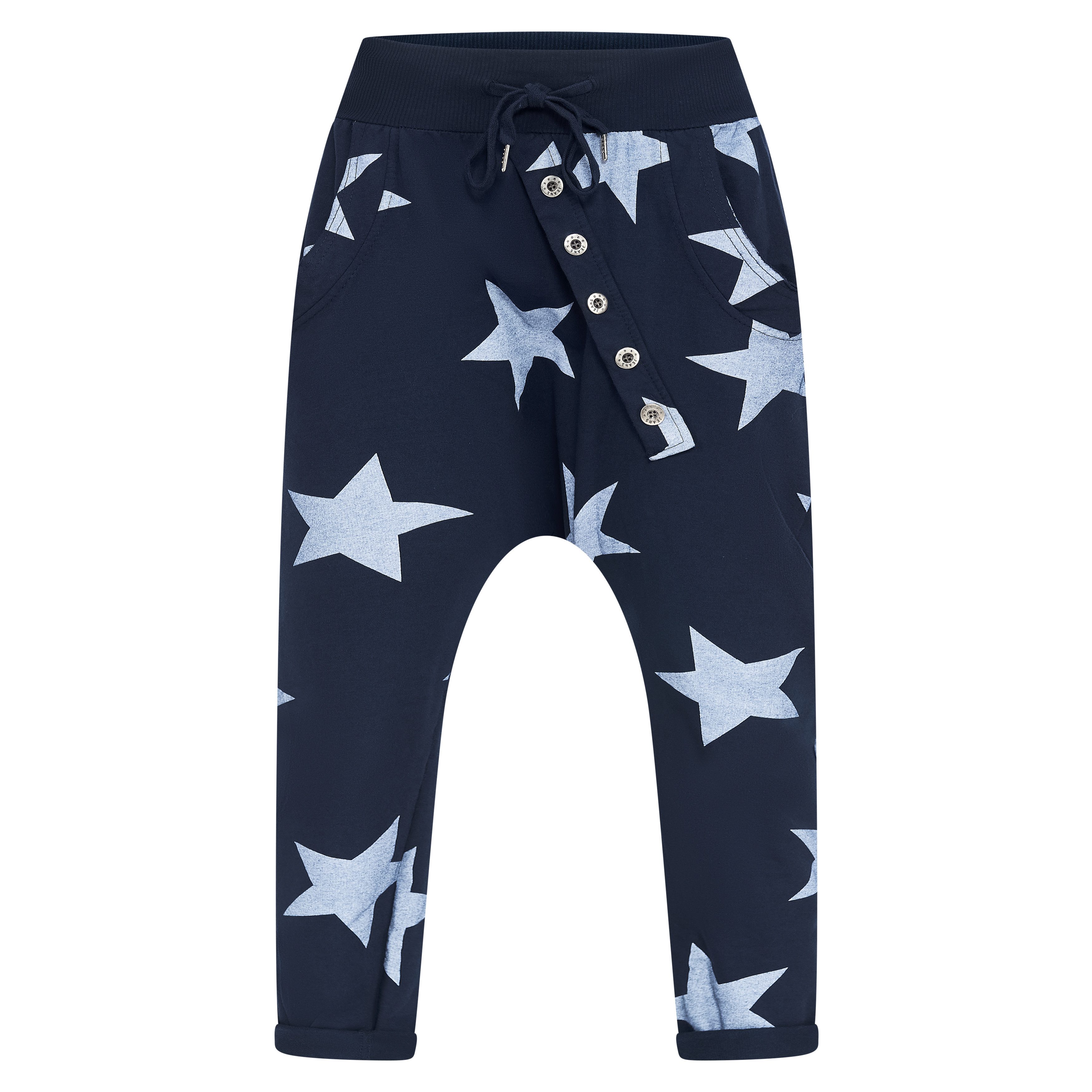 Boyfriend-Hose Damen Hose Sweatpants Jogginghose Sterne M.132