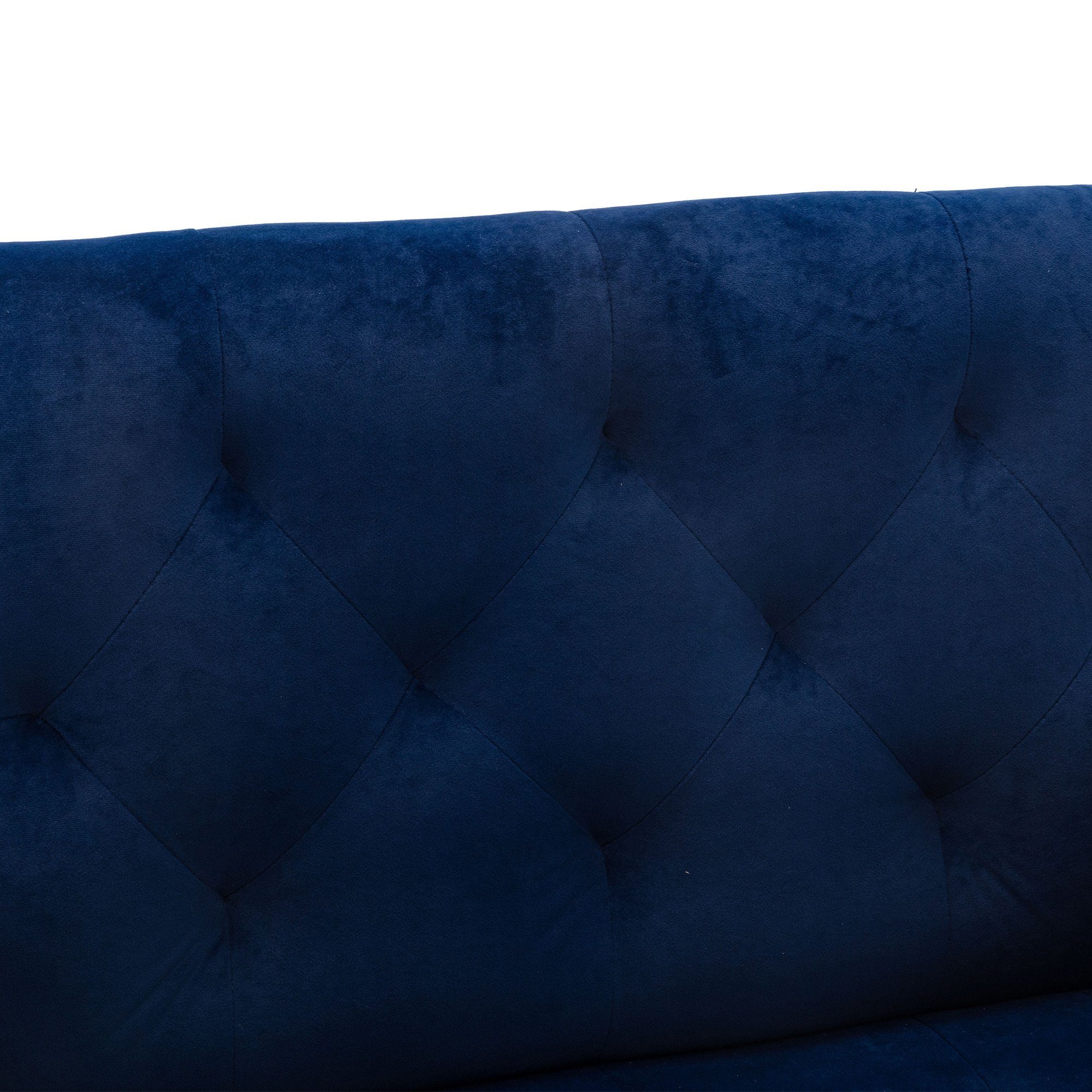 REDOM Esszimmerstuhl Freizeitsessel Stuhl, Füßen,Vierbeiniger mit blau roségoldenen Akzentstuhl