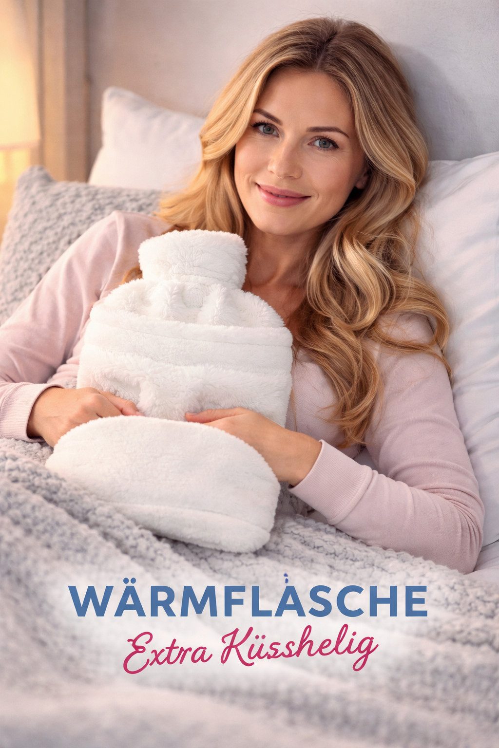 Antonio Tasse Antonio Wärmflasche mit Bezug und Kängerutasche Plüschbezug 2,0 Liter, 100% Polyester