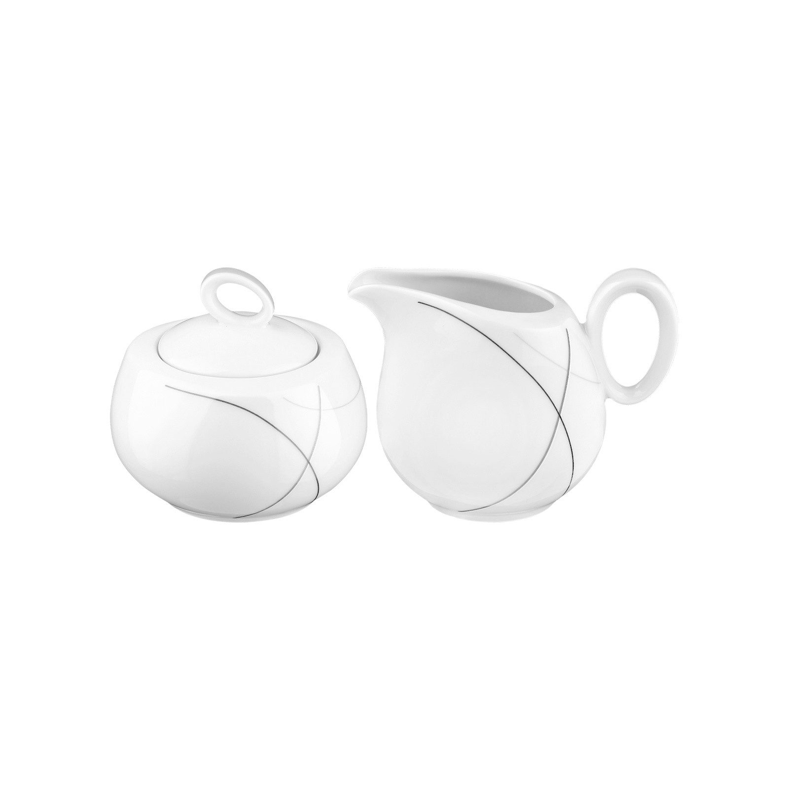 Seltmann Weiden Milch- und Zuckerset Trio Highline Milch- und Zucker-Set 2er Set (2-tlg), Porzellan