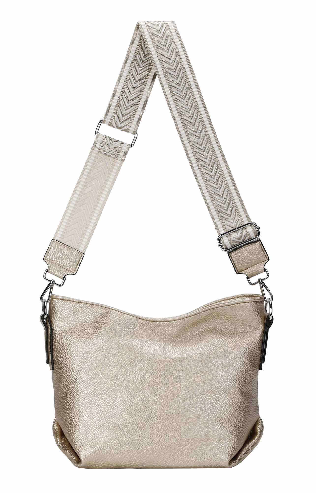 ITALYSHOP24 Schultertasche Damen Tasche Shopper CrossBody Brusttasche Umhän günstig online kaufen