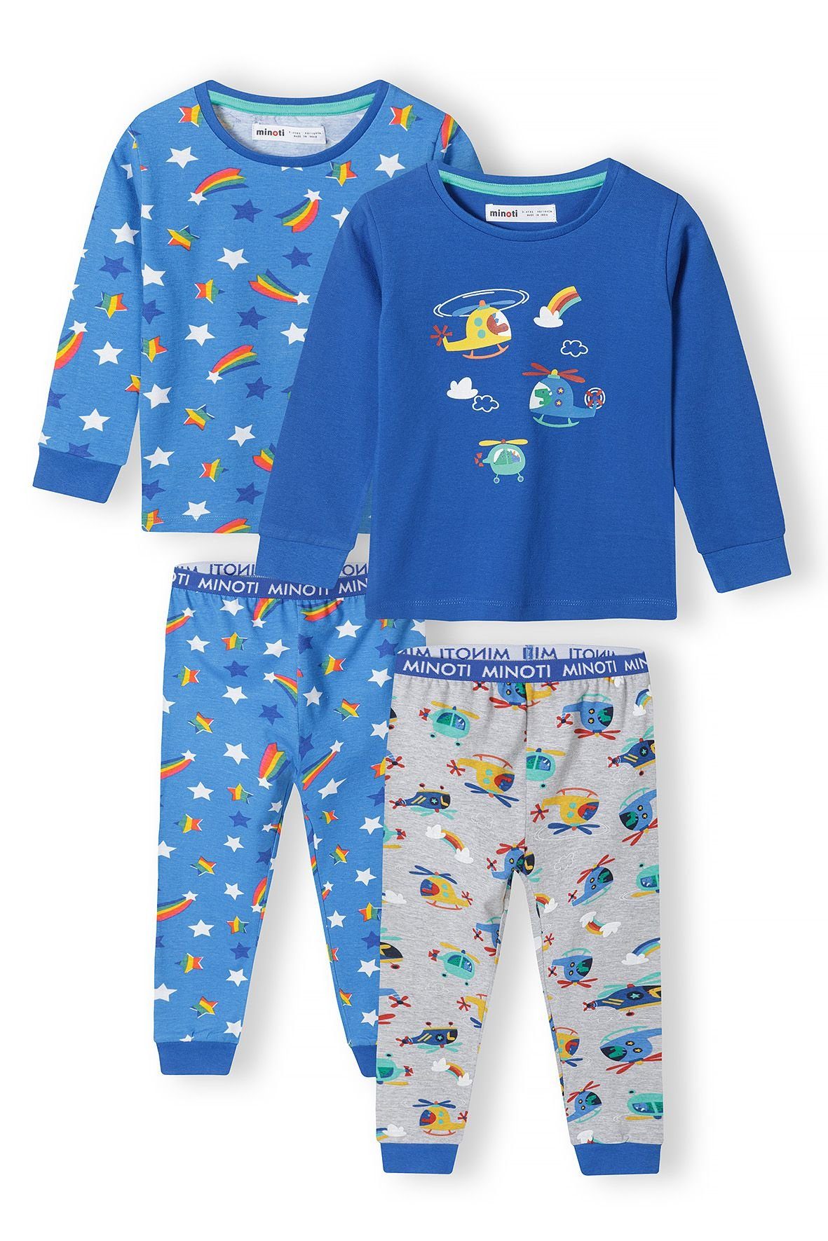 MINOTI Pyjama im 2er-Pack (12m-8y) Blau
