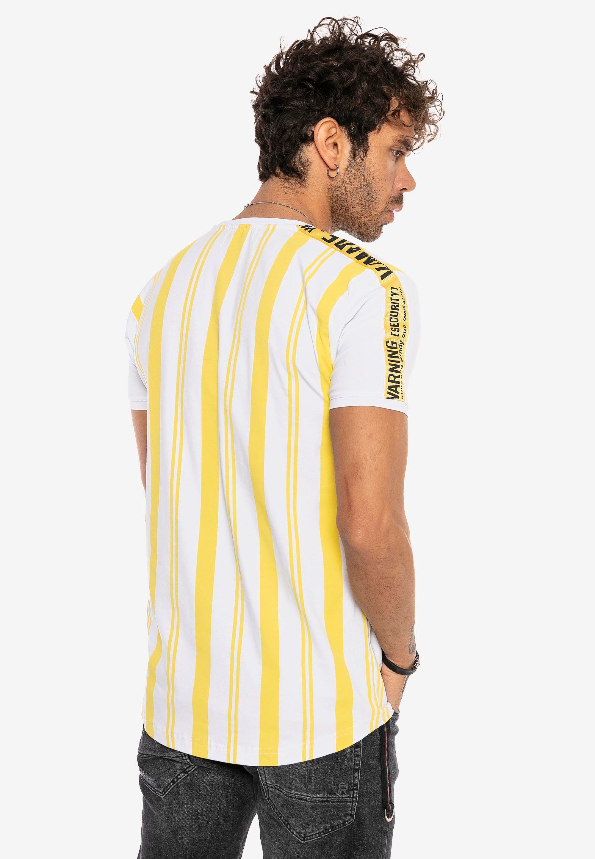 T-Shirt gelb-weiß mit Baltimore Summer RedBridge Stripes