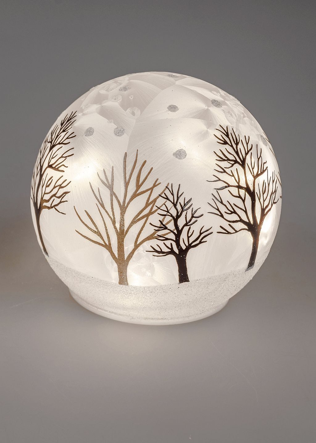 formano LED Dekolicht Glaskugel Winterzeit stehend, LED fest integriert günstig online kaufen