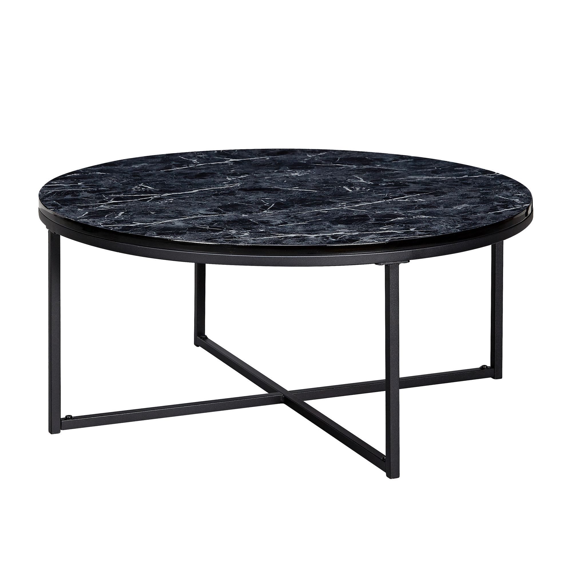 FINEBUY Couchtisch FB24016 (80x36x80 cm Marmor günstig online kaufen