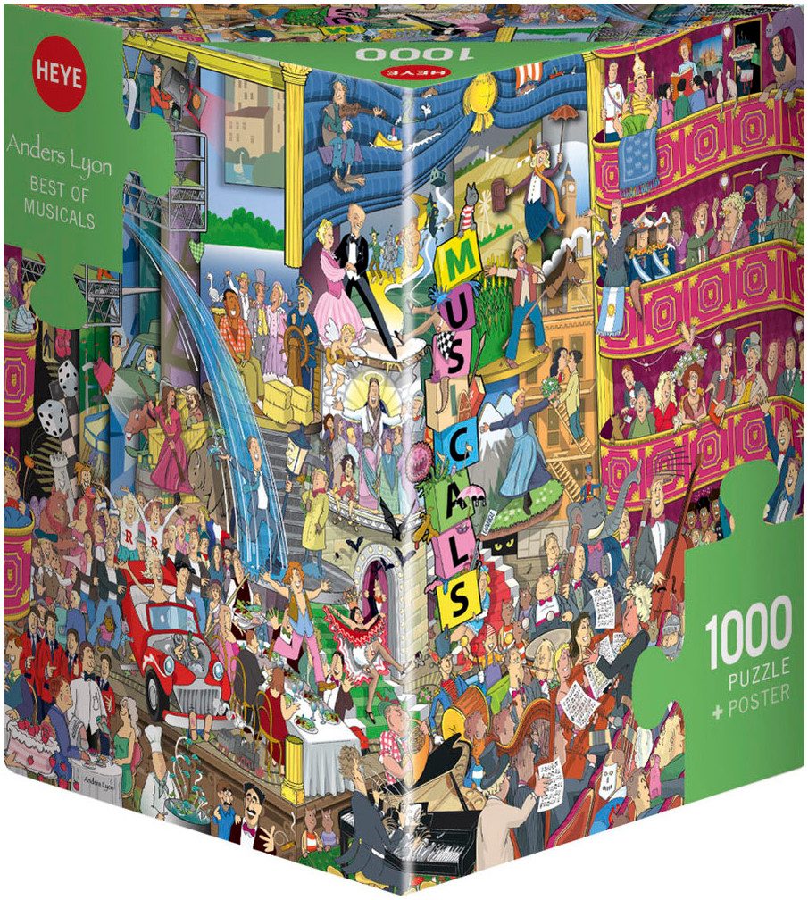 HEYE Puzzle Best of Musicals, Lyon, 1000 Puzzleteile, Made in Europe