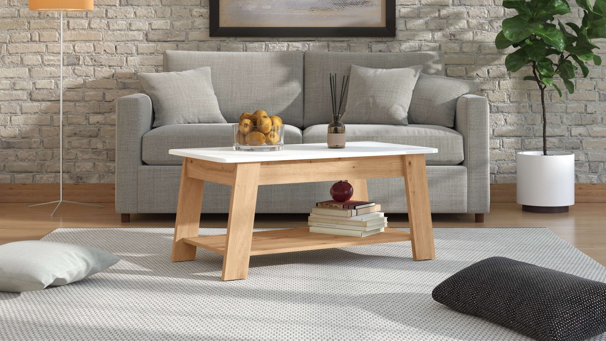 Home affaire Couchtisch Piave Kaffeetisch, 101 cm, in trendigen Farben, mod günstig online kaufen