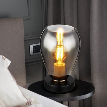etc-shop LED Tischleuchte, Leuchtmittel nicht inklusive, Warmweiß, Tischleuchte Tischlampe Schlafzimmerlampe Beistellleuchte
