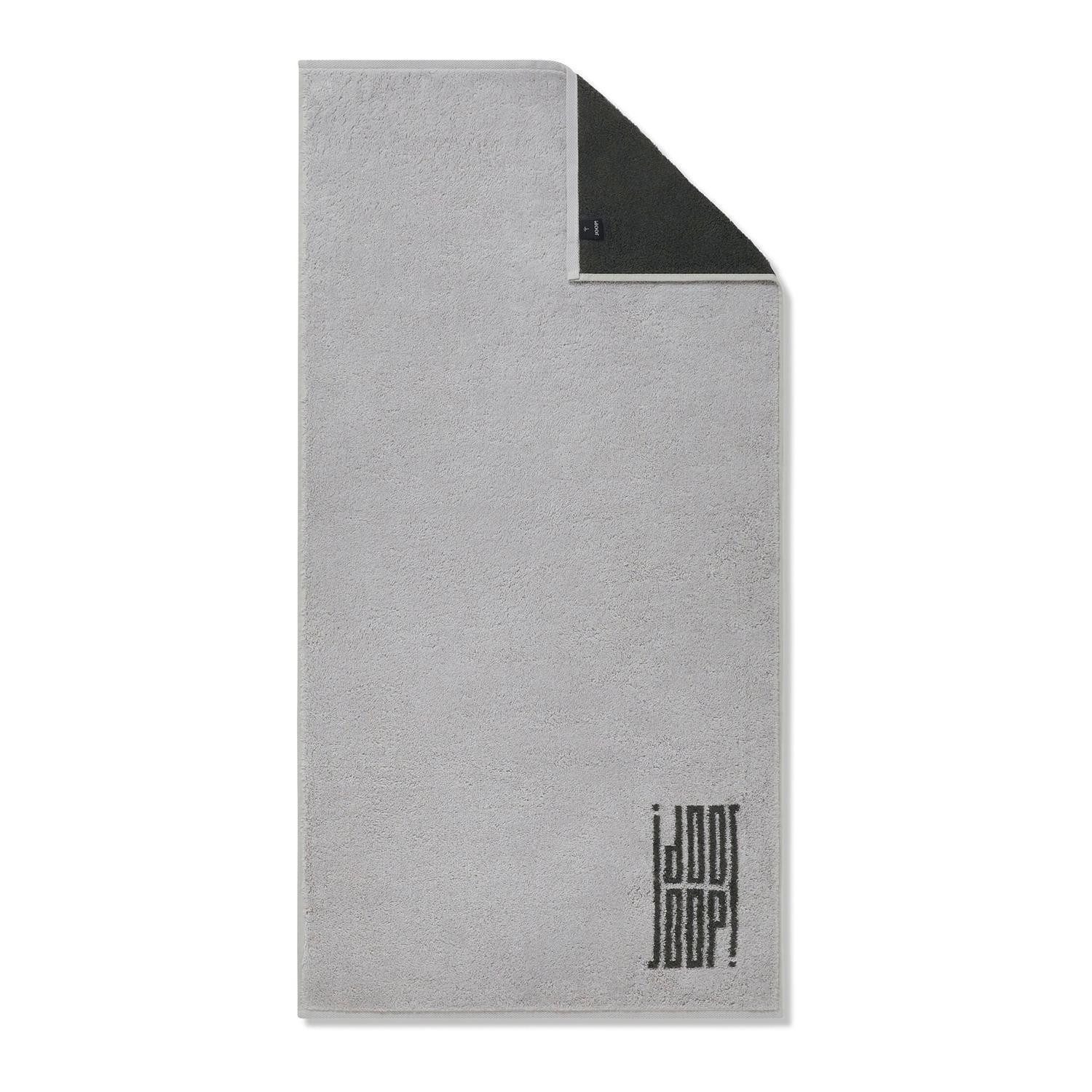 JOOP! Duschtuch BARS, 80 x 150 cm, Platinfarbe, Schwarz, Baumwolle (1-St), Made in Germany