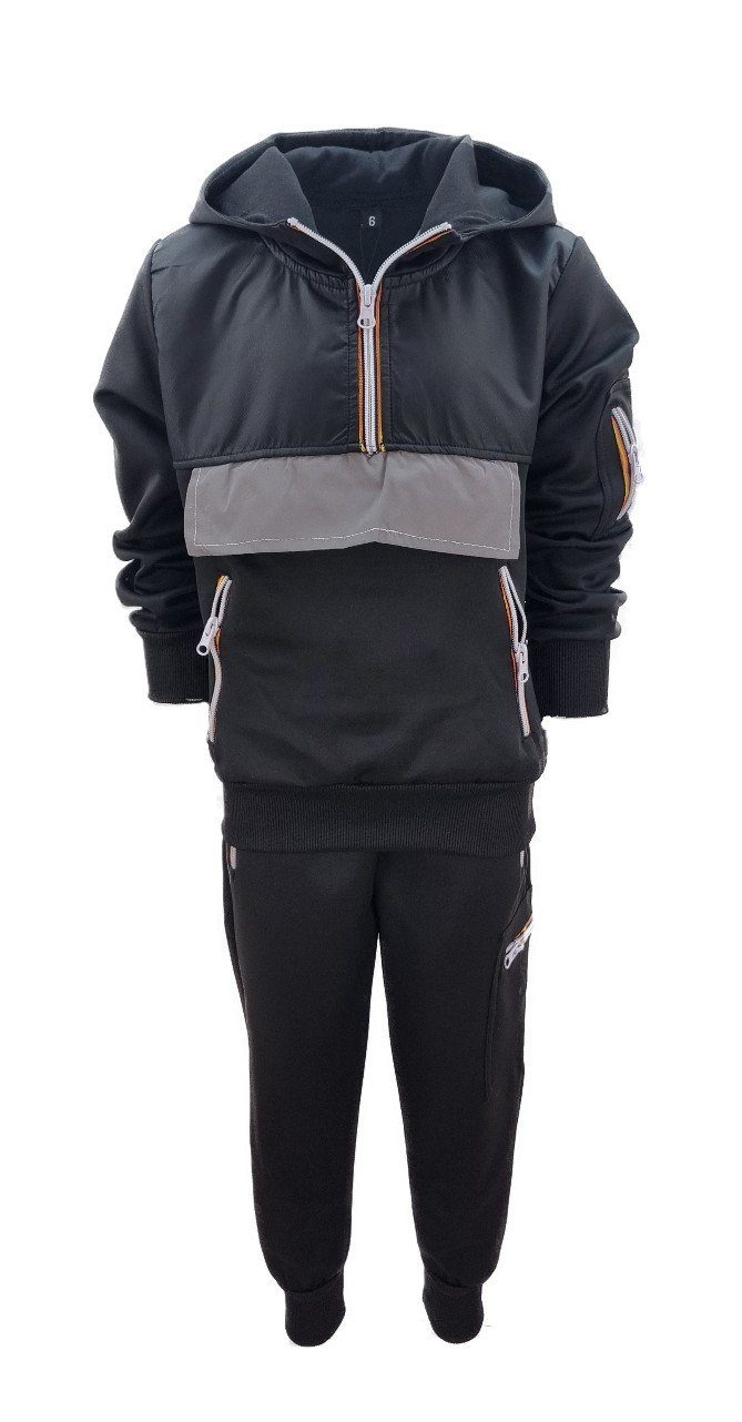 Jogginganzug Jungen Trainingsanzug Freizeitanzug mit sportlichem Design JF75