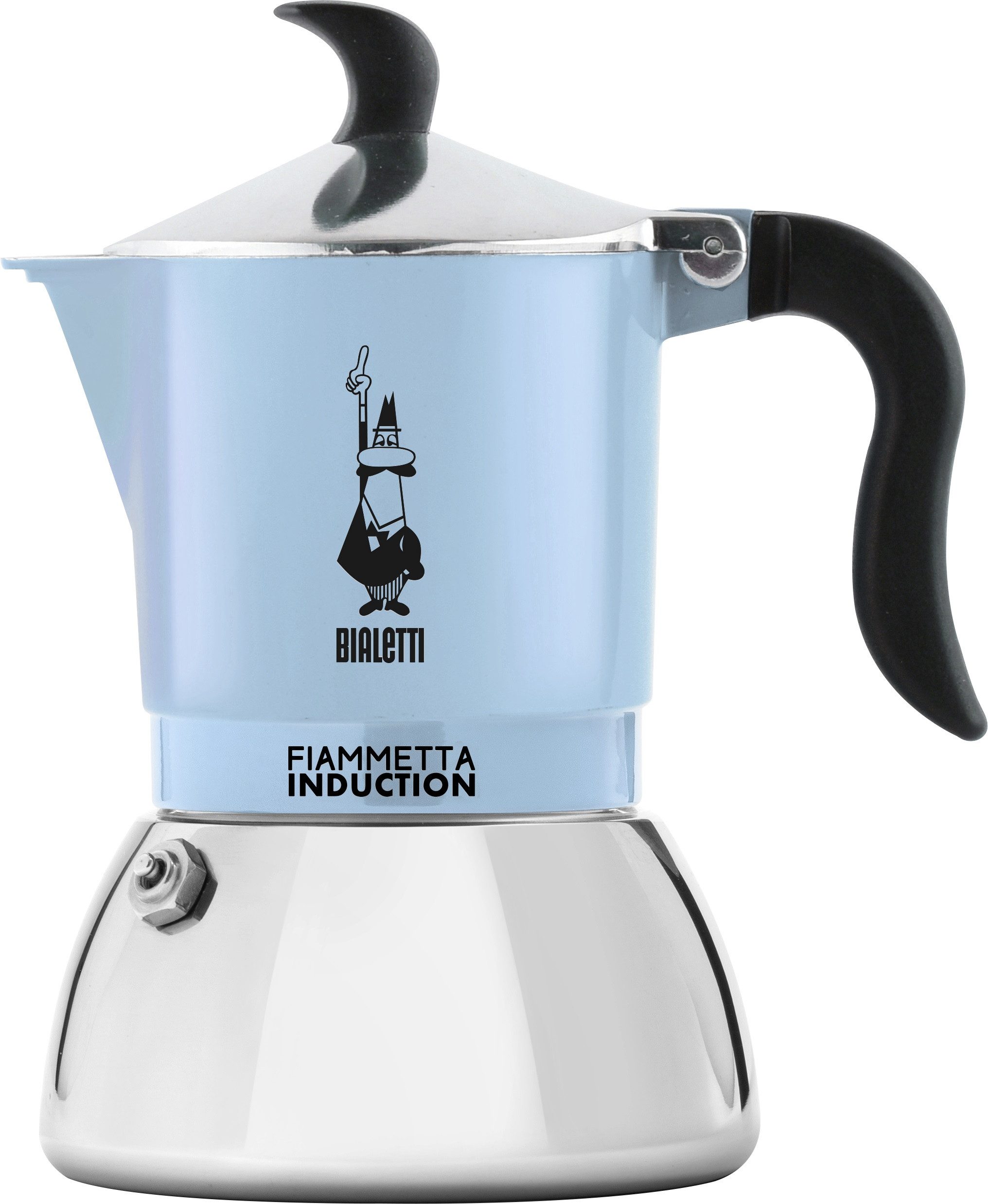 BIALETTI Espressokocher Bialetti Espressokocher Mokka Espressokanne Fiammetta Induktion 4T